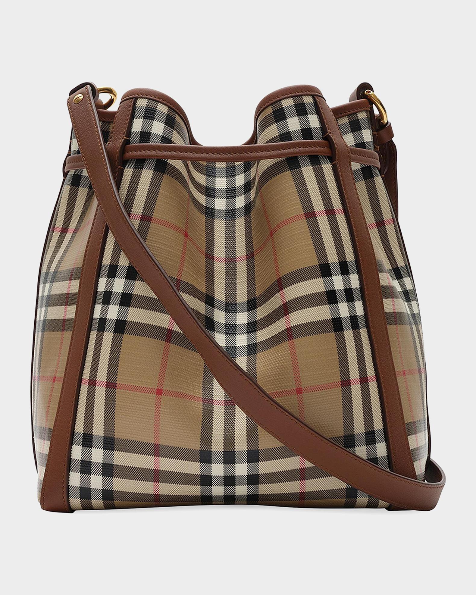 Burberry Mini Check Bucket Bag | Neiman Marcus