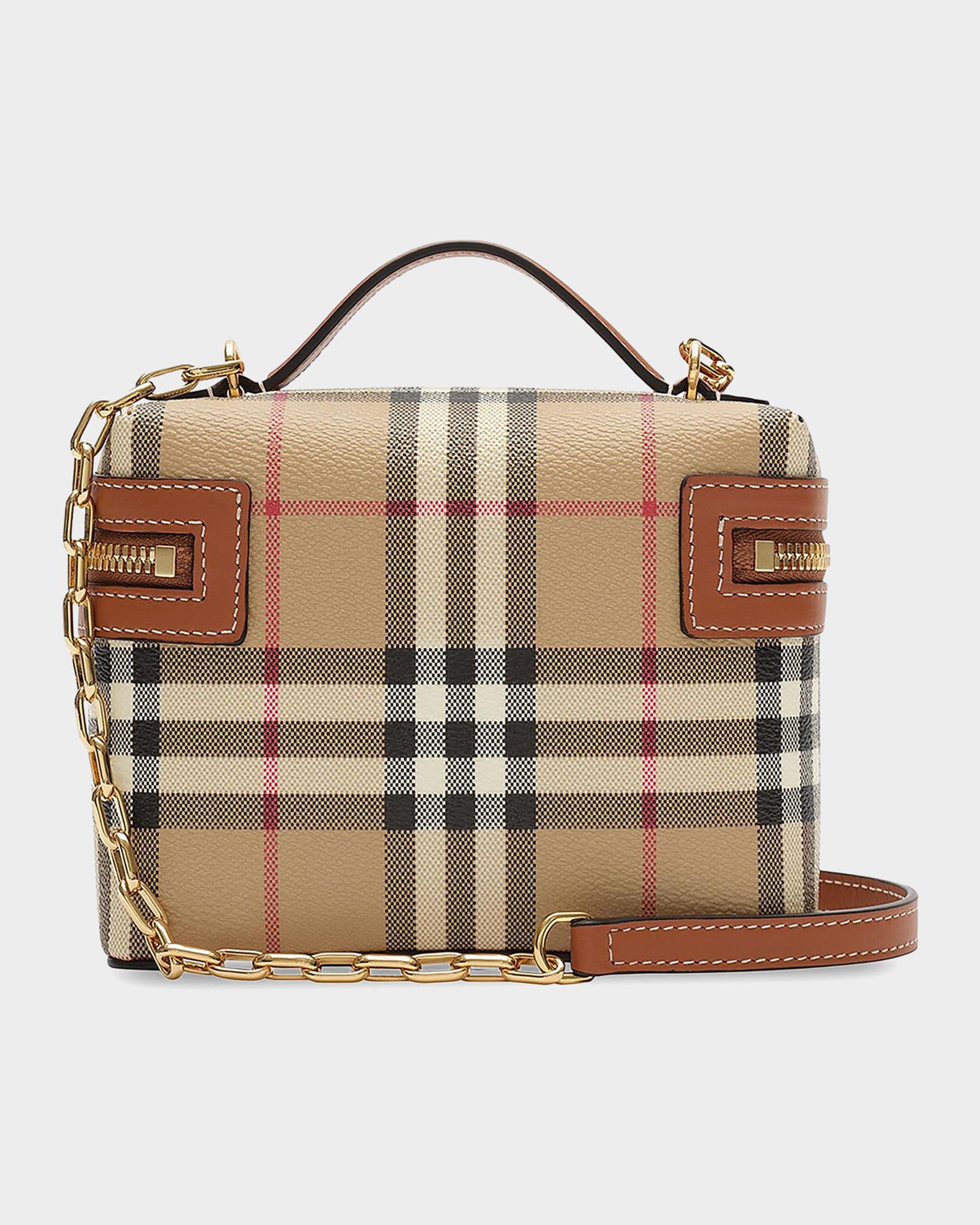 Burberry Mini Check Vanity Bag | Neiman Marcus
