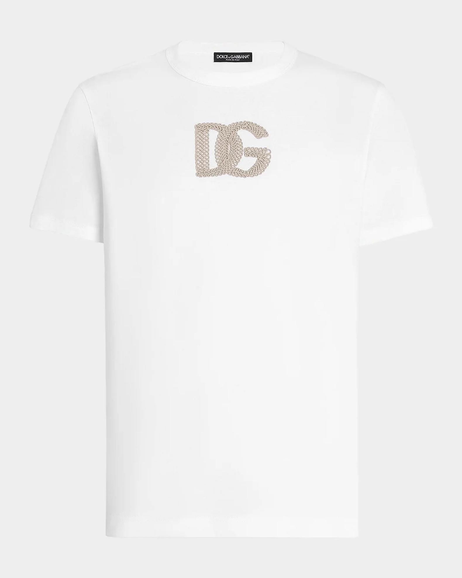 Dolce&Gabbana Logo-Appliqué Cotton T-Shirt | Neiman Marcus