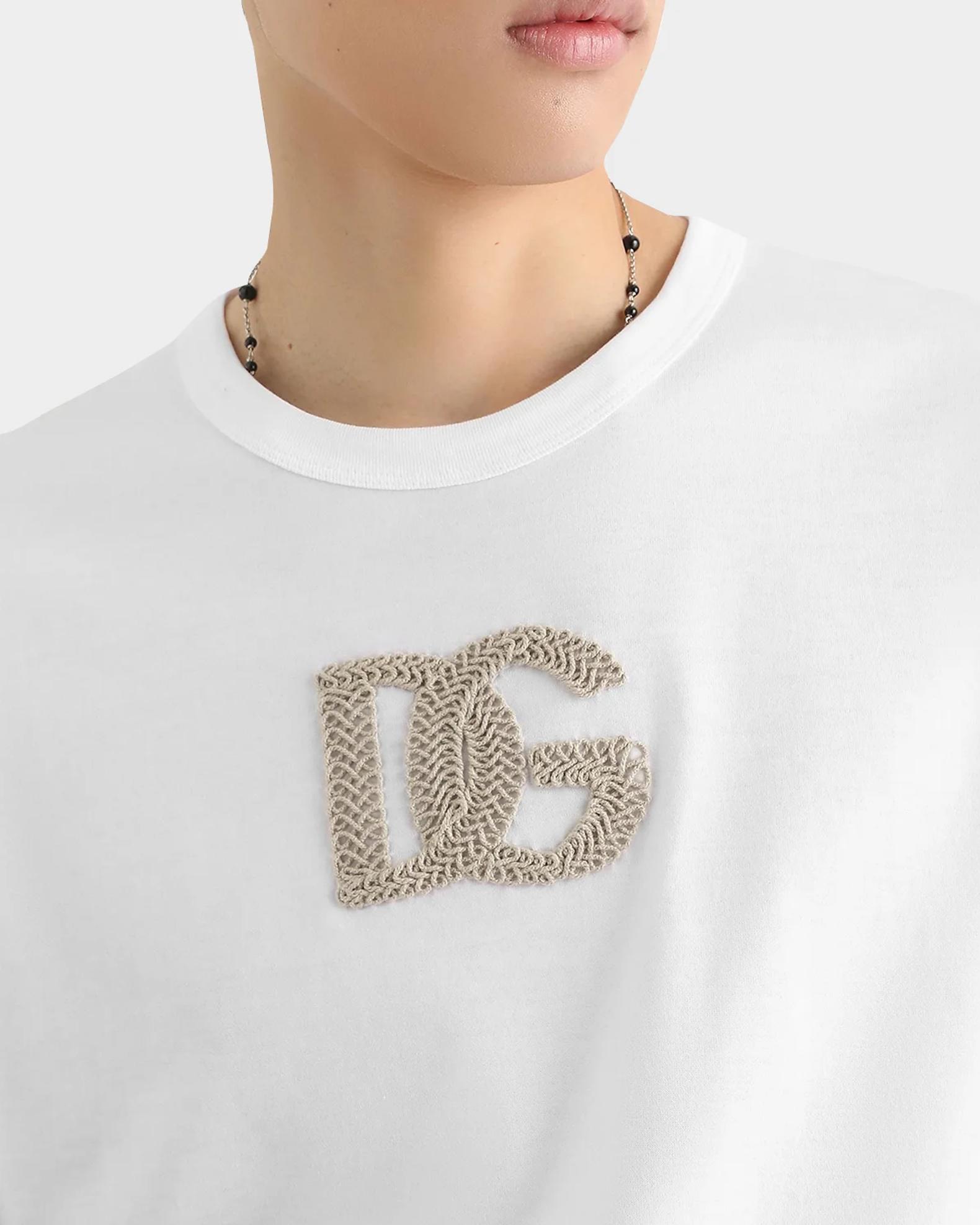 Dolce&Gabbana Logo-Appliqué Cotton T-Shirt | Neiman Marcus