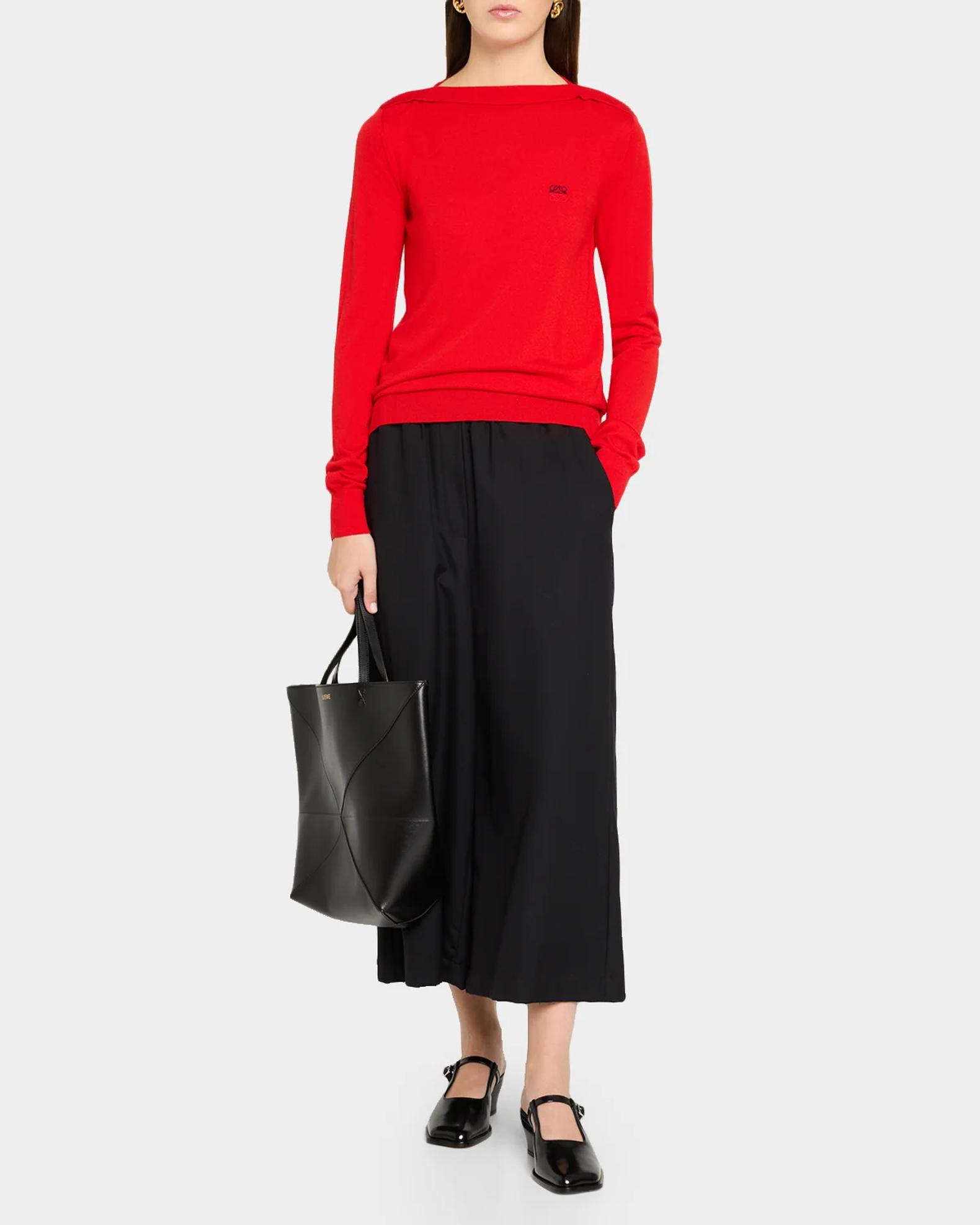 LOEWE Boatneck Wool-Blend Sweater | Neiman Marcus