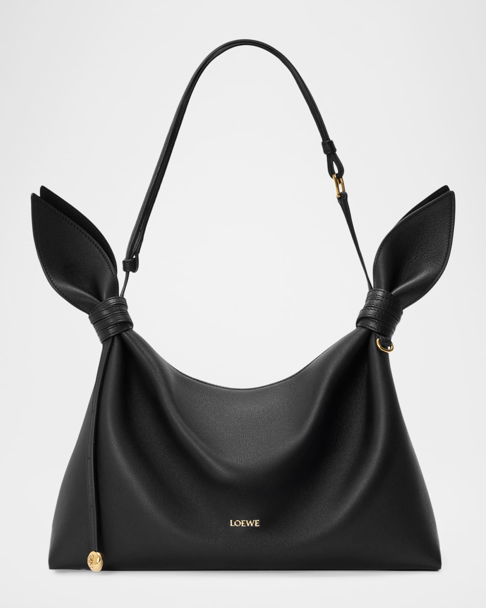 Loewe Scarf Medium Knotted Leather Shoulder Bag | Neiman Marcus