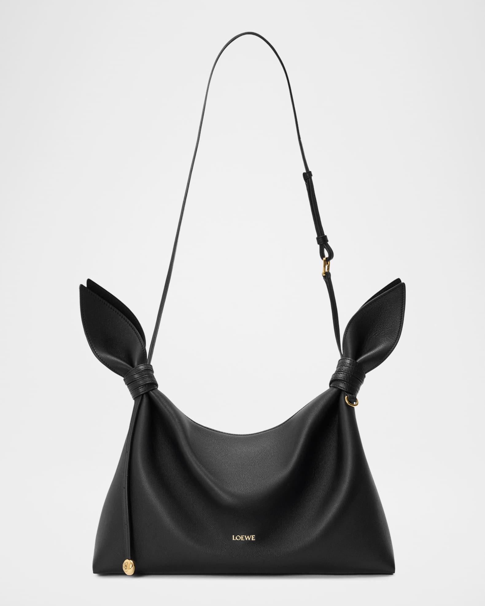 Loewe Scarf Medium Knotted Leather Shoulder Bag | Neiman Marcus