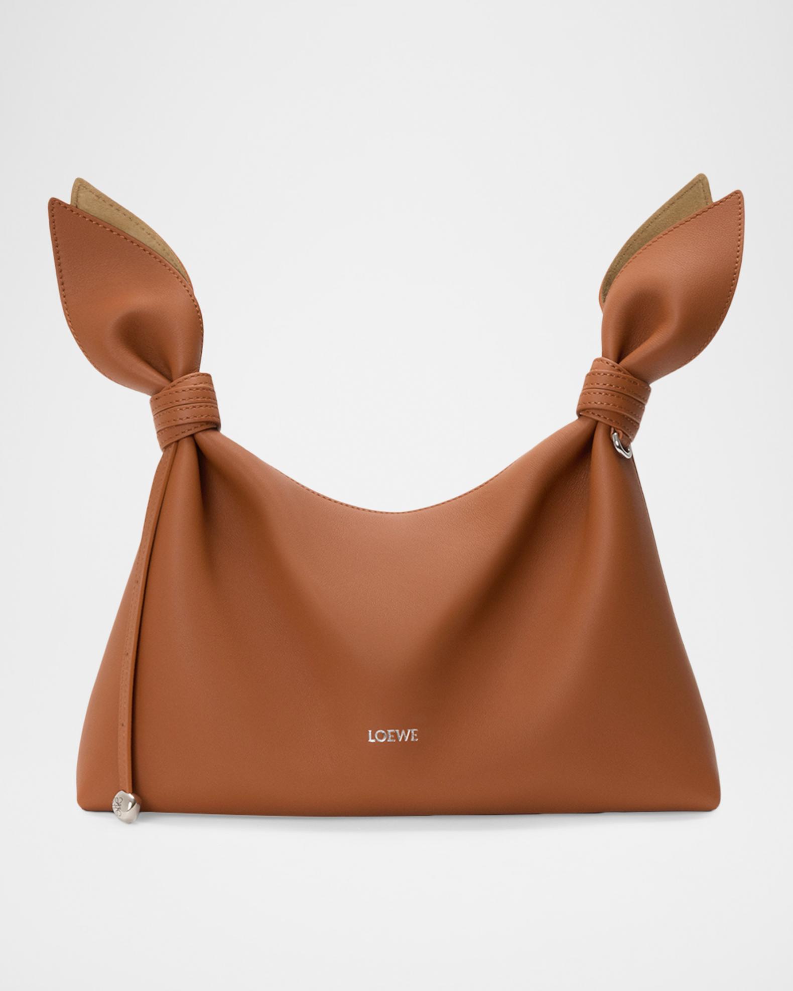 LOEWE Scarf Medium Knotted Leather Shoulder Bag | Neiman Marcus