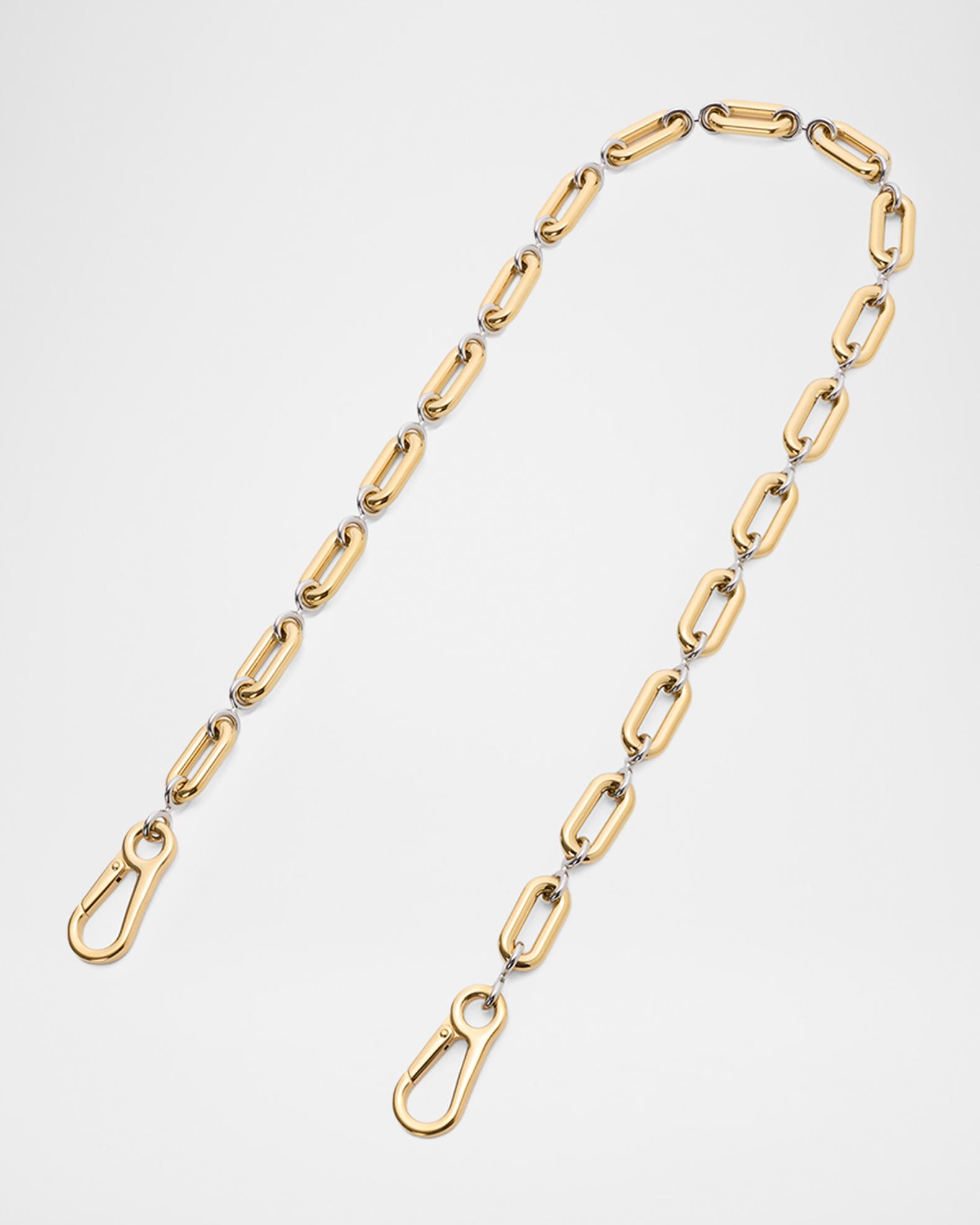 Loewe Elongated Goldtone & Silvertone 22MM Donut Chain | Neiman Marcus