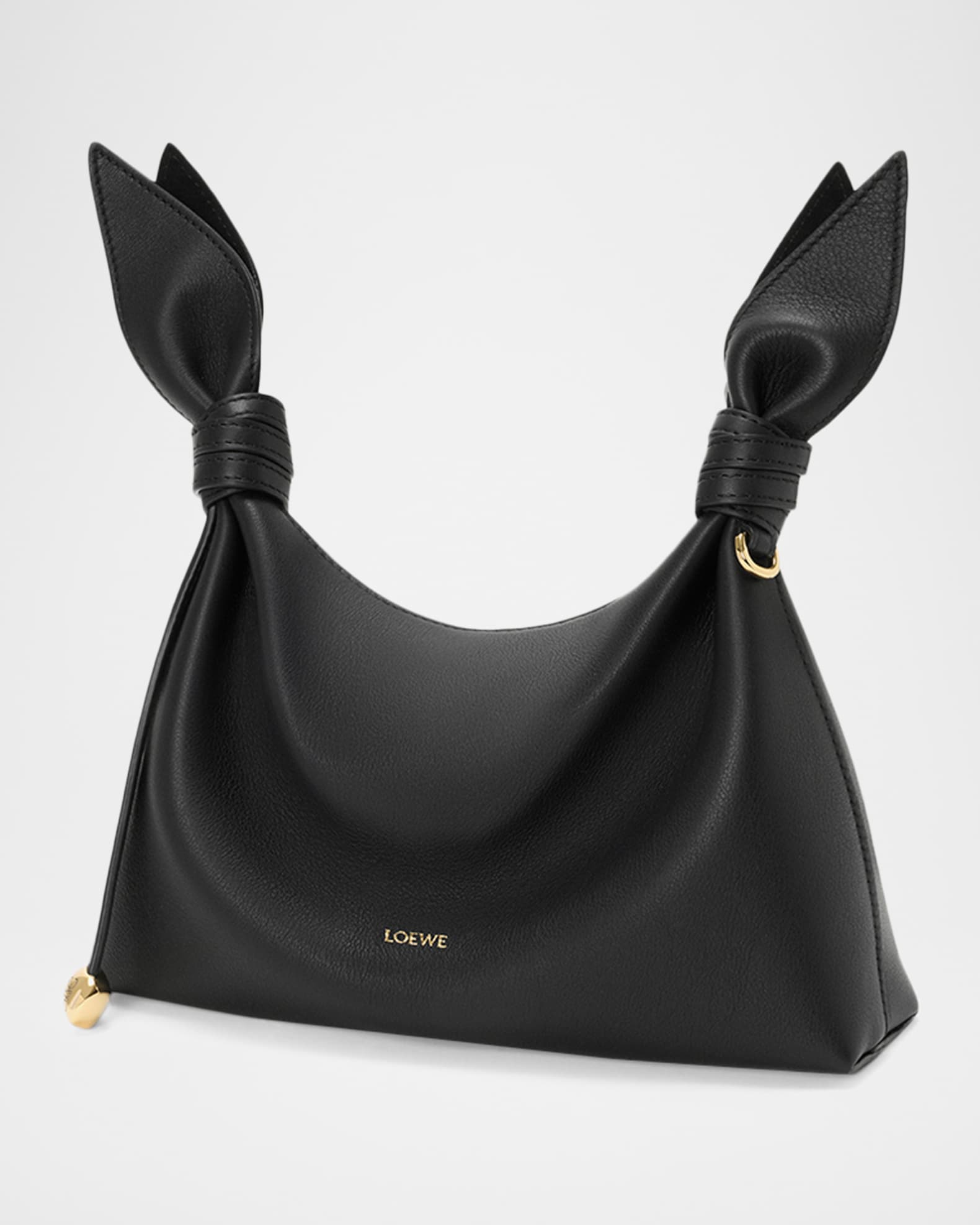 Loewe Scarf Mini Knotted Leather Shoulder Bag | Neiman Marcus