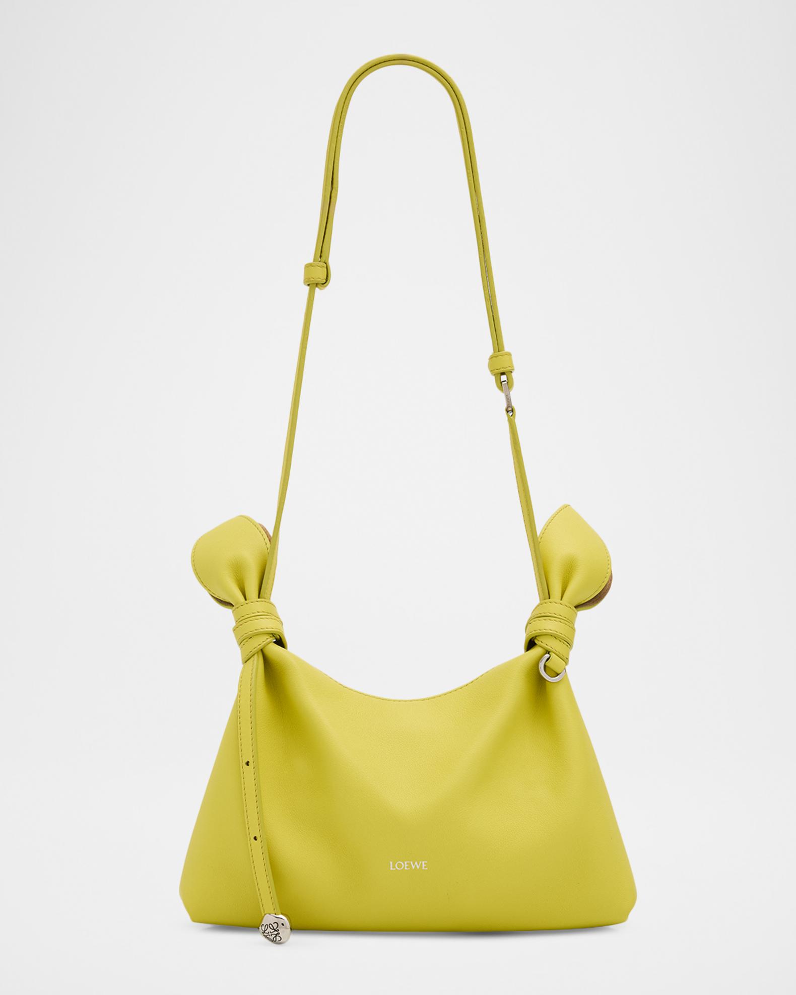 Loewe Scarf Mini Knotted Leather Shoulder Bag | Neiman Marcus