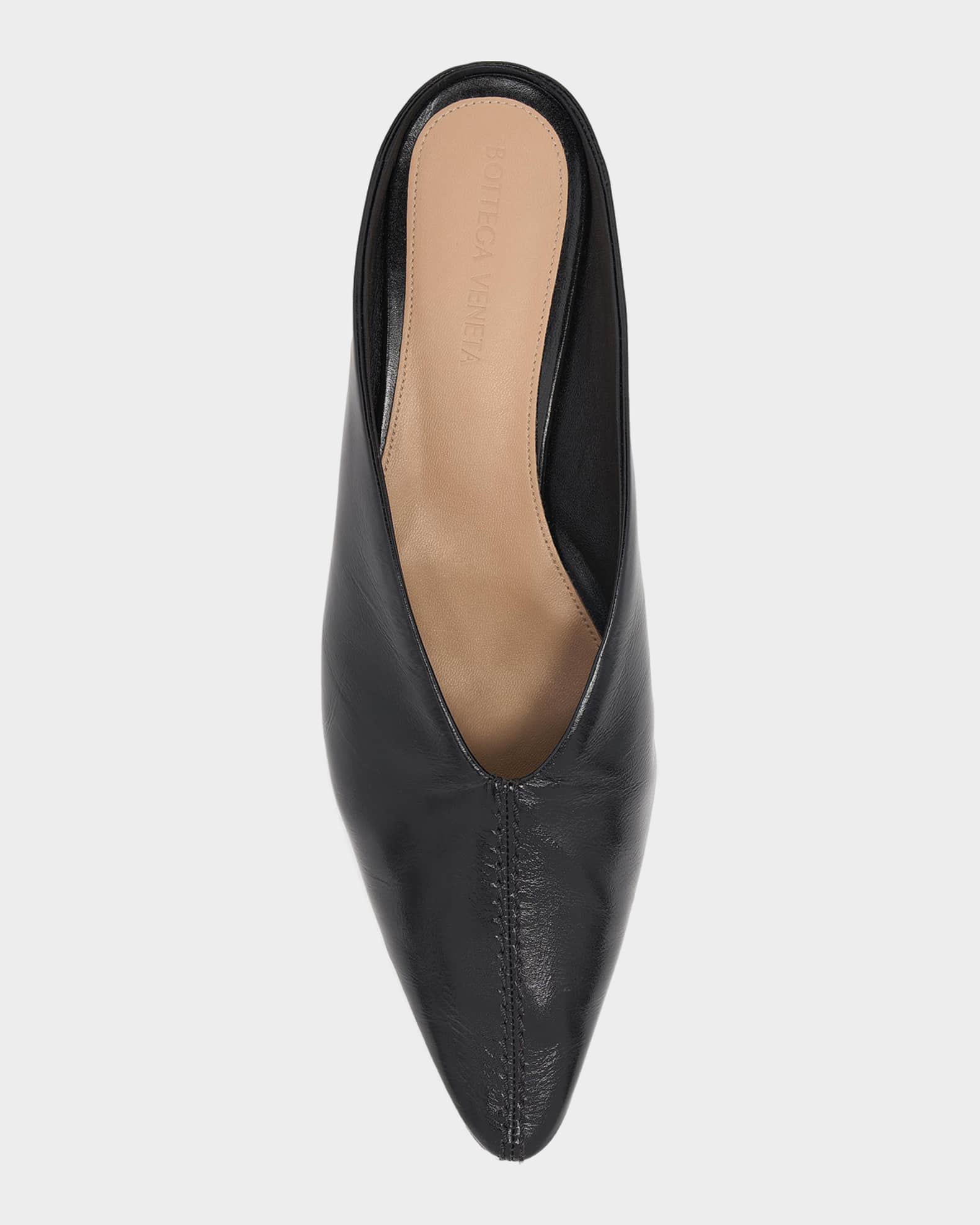 Bottega Veneta 黒 ナパレザー ミュール Bottega Veneta 40mm Vesta Nappa Leather Mule Pumps | Neiman Marcus