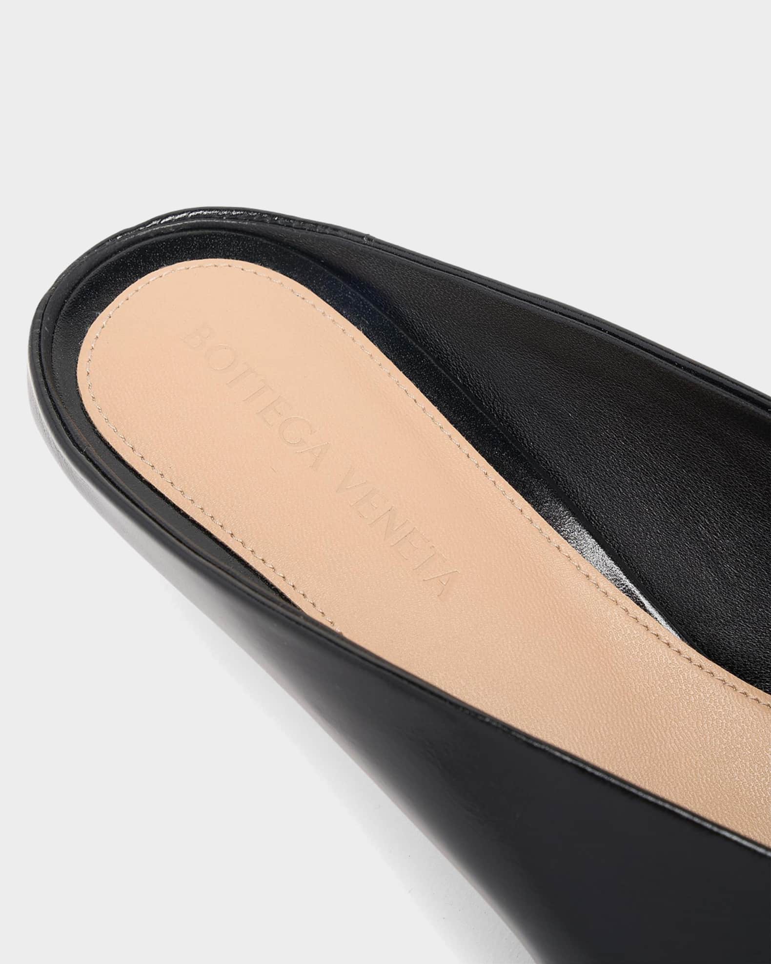 Bottega Veneta 40mm Vesta Nappa Leather Mule Pumps | Neiman Marcus