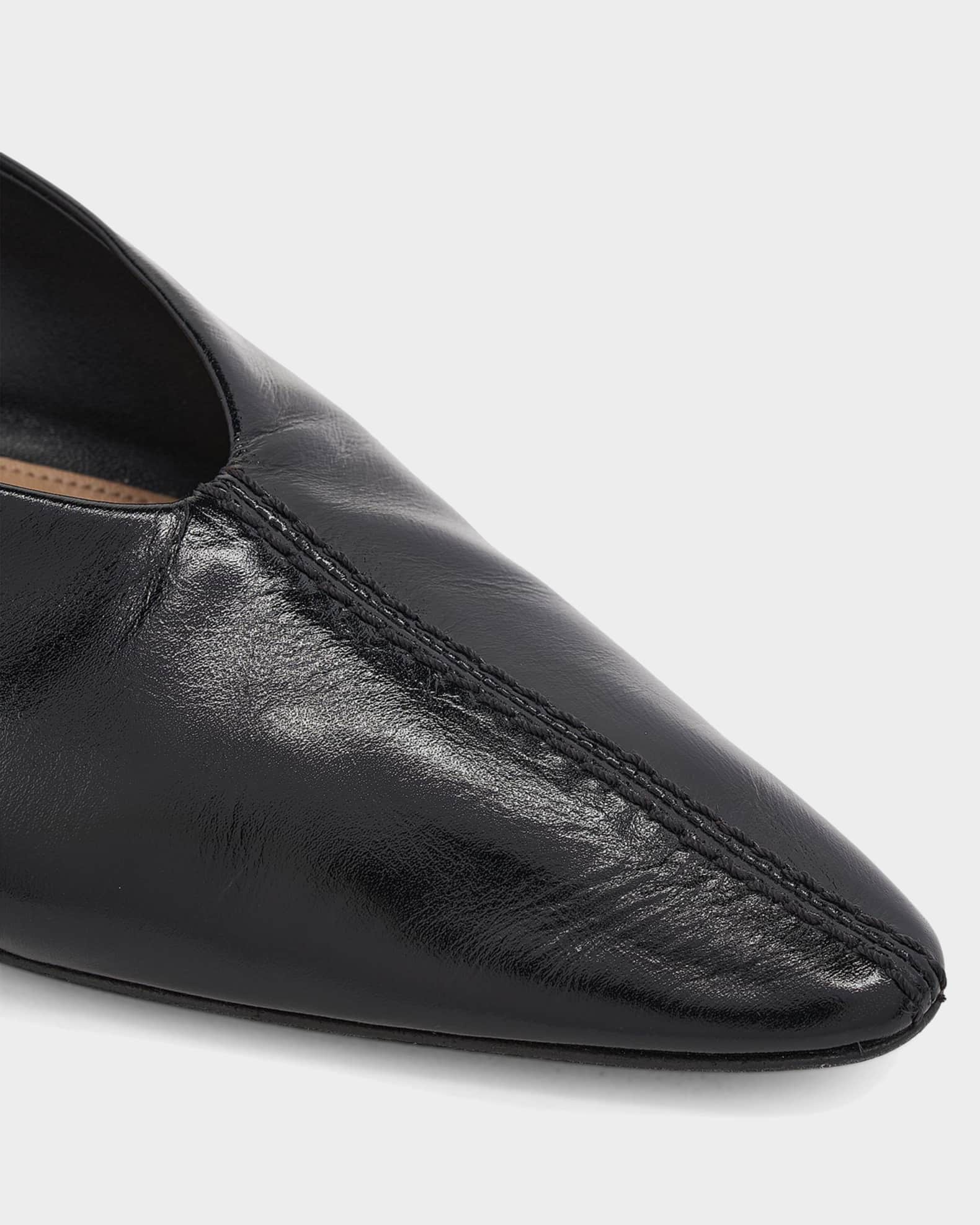 Bottega Veneta 40mm Vesta Nappa Leather Mule Pumps | Neiman Marcus