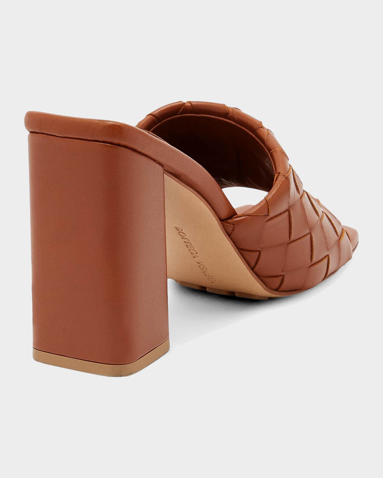 BOTTEGA VENETA ミュール Bottega Veneta 90mm Parco Intrecciato Leather Mule Sandals