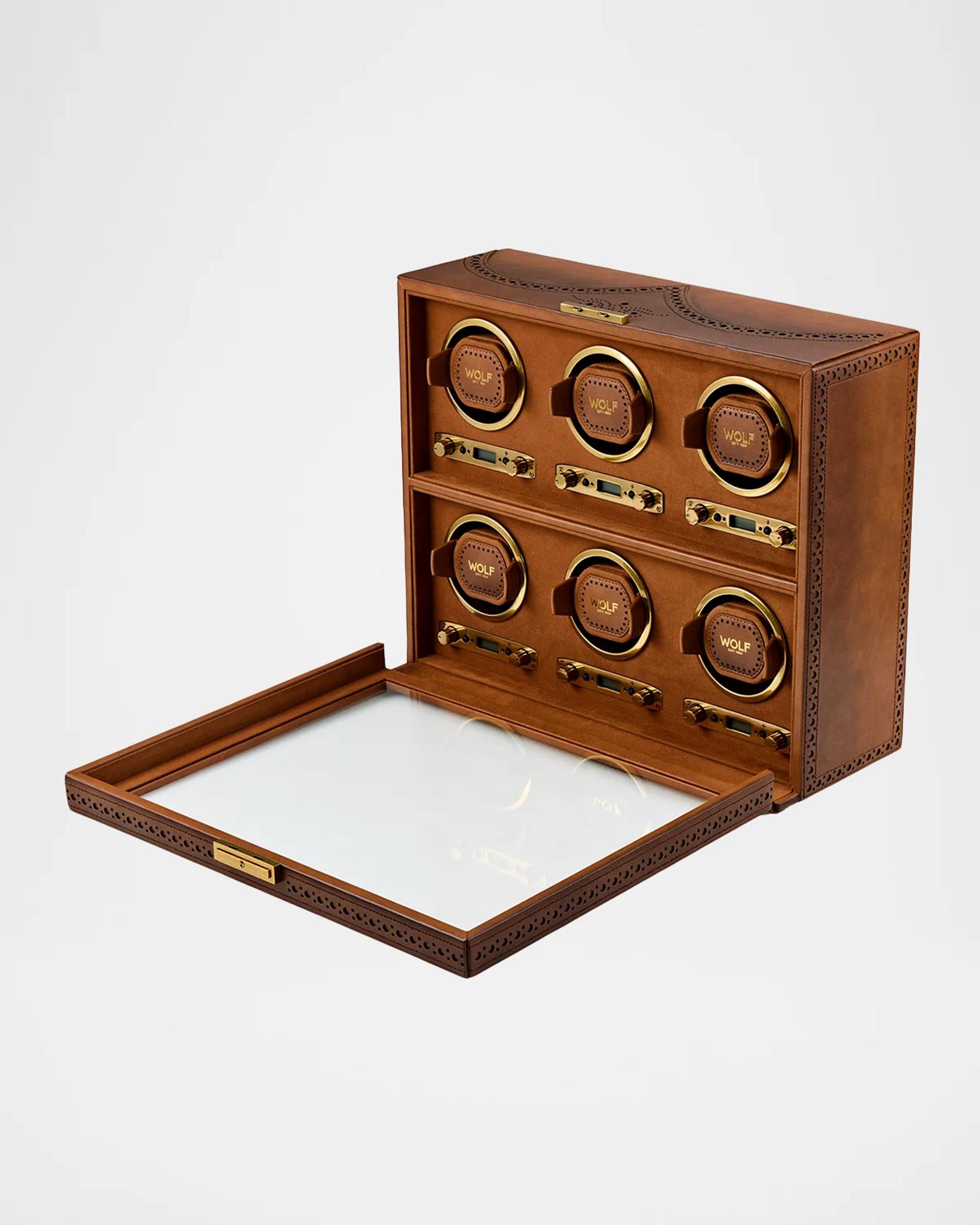 WOLF Brogue 6-Piece Watch Winder | Neiman Marcus