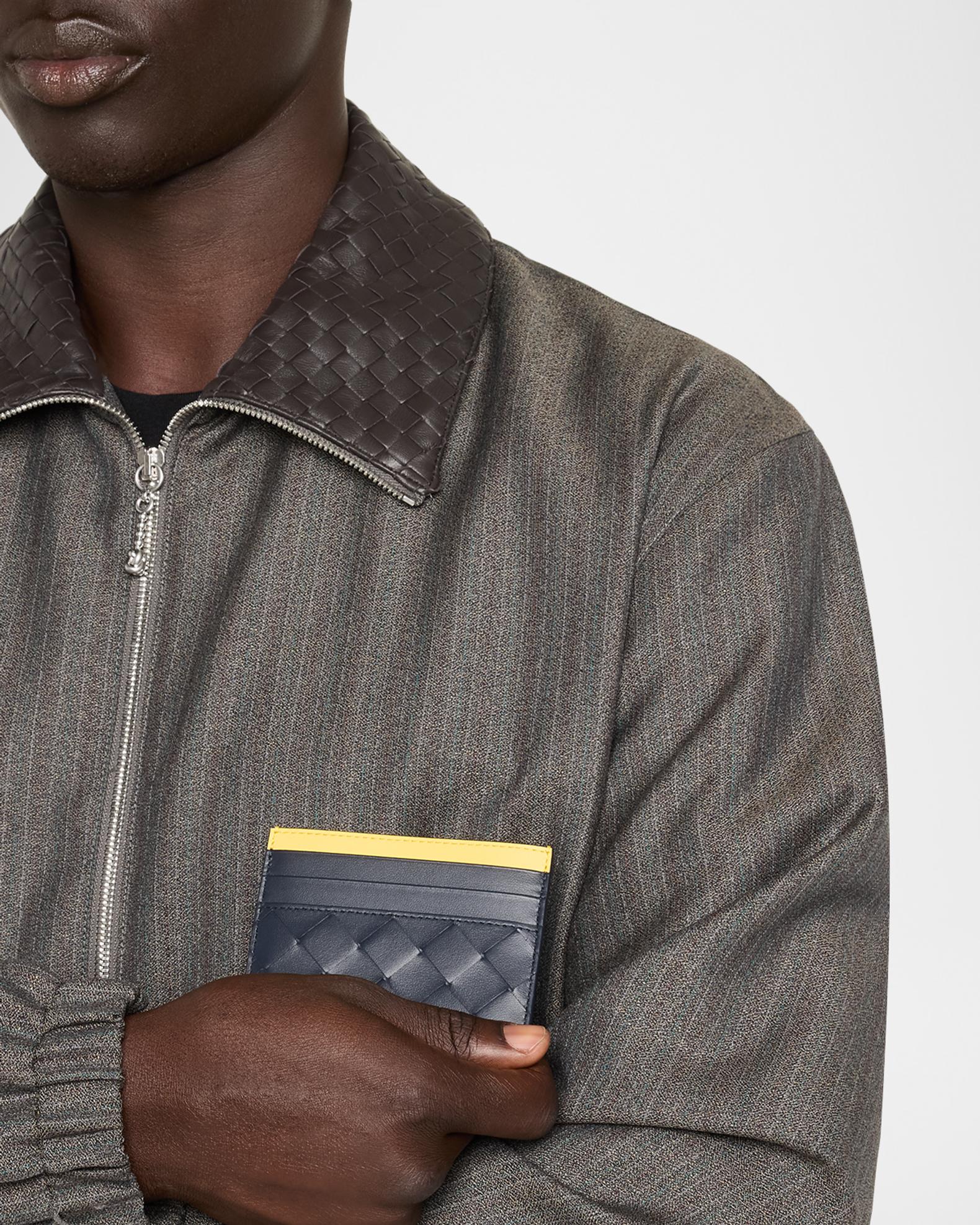 Bottega Veneta Men's Colorblock Leather Card Holder | Neiman Marcus
