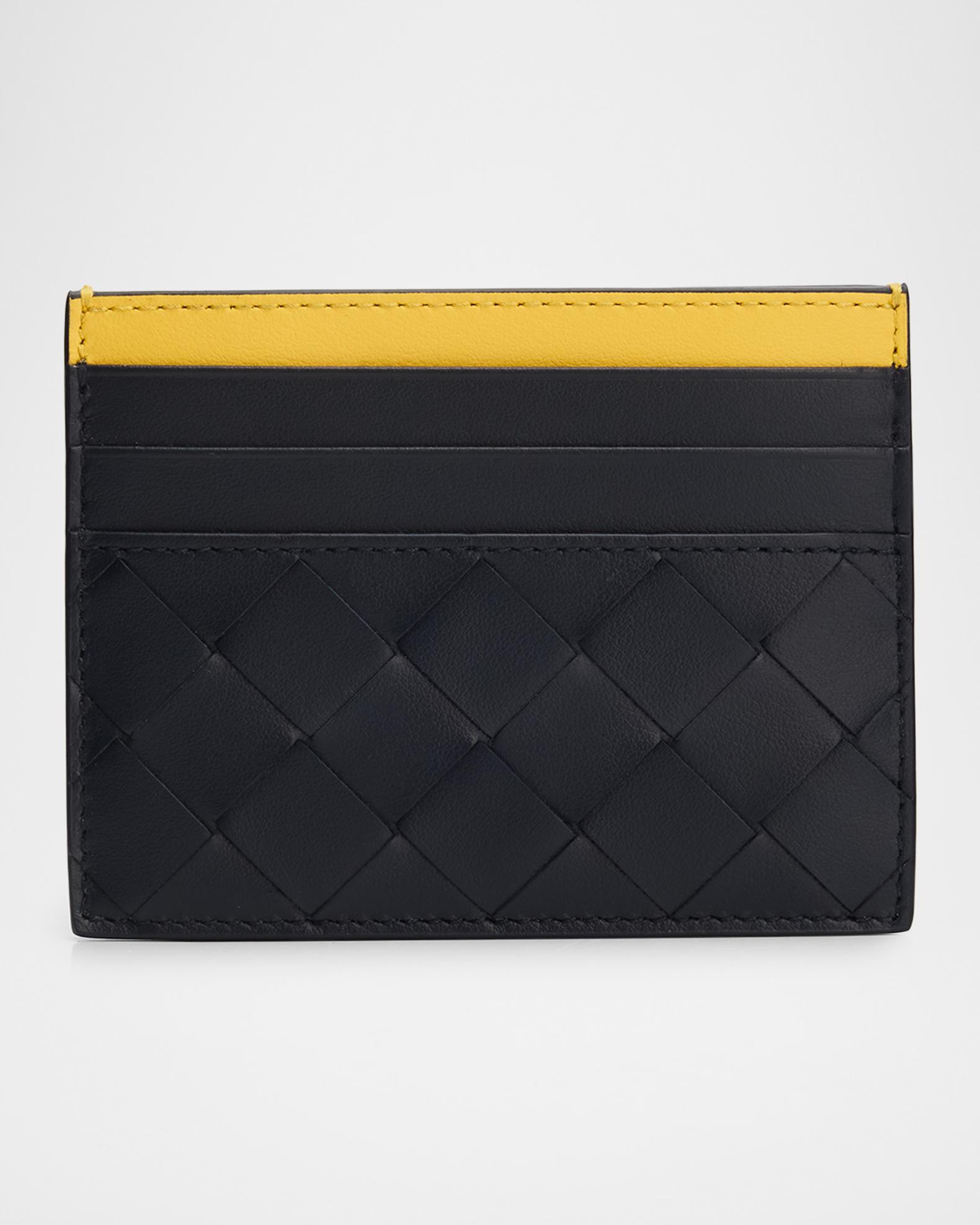 Bottega Veneta Men's Colorblock Leather Card Holder | Neiman Marcus