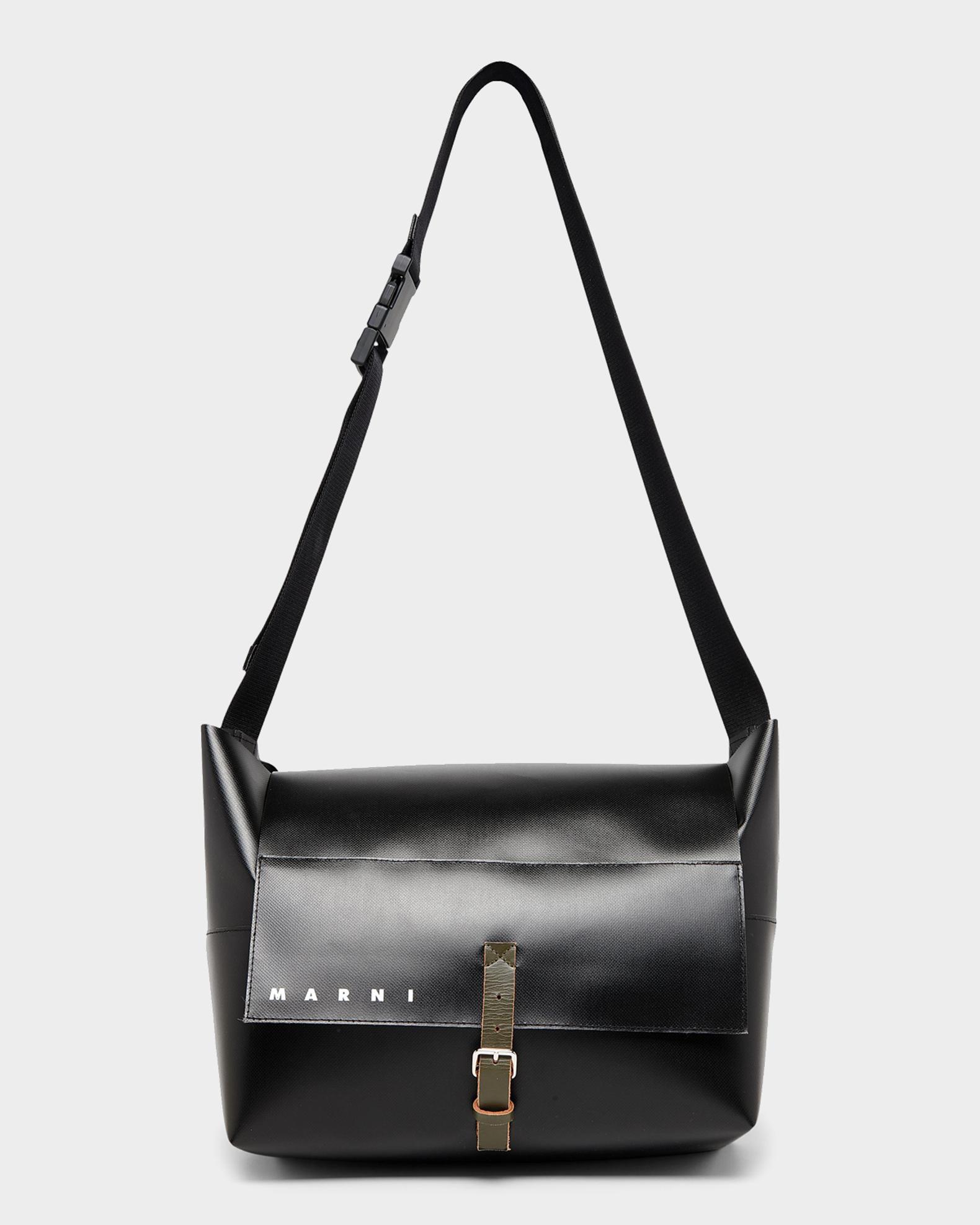 Marni Men's The New Logo Messenger Bag | Neiman Marcus
