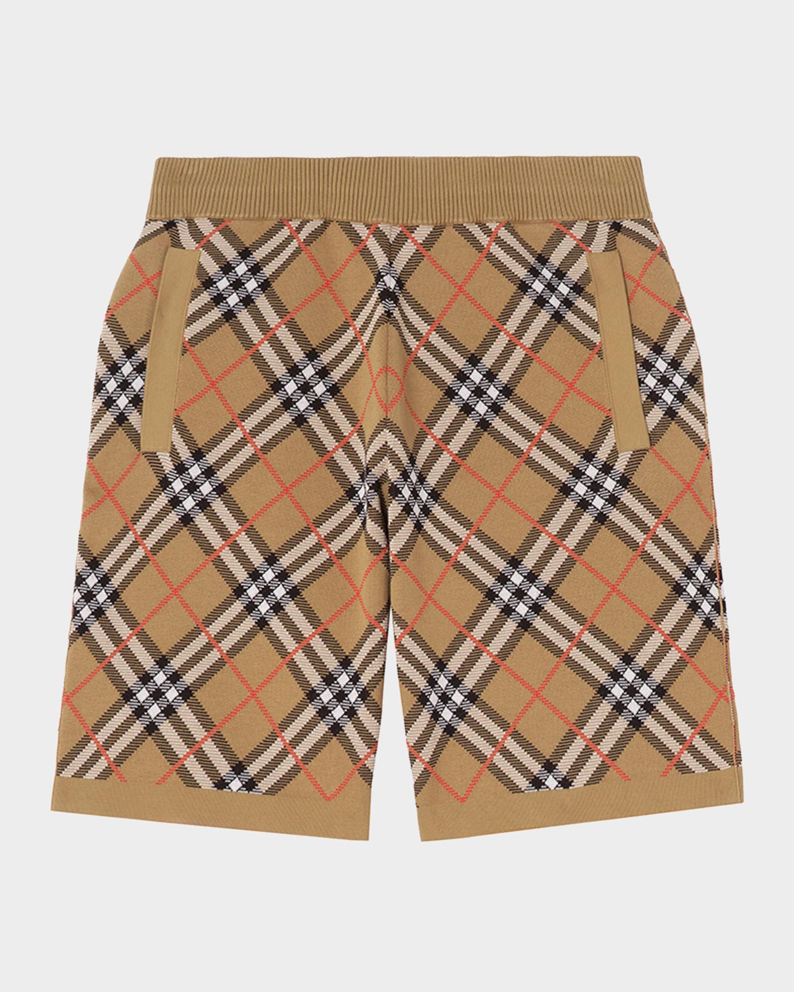 Burberry Men's Gawain Check Cotton-Blend Shorts | Neiman Marcus