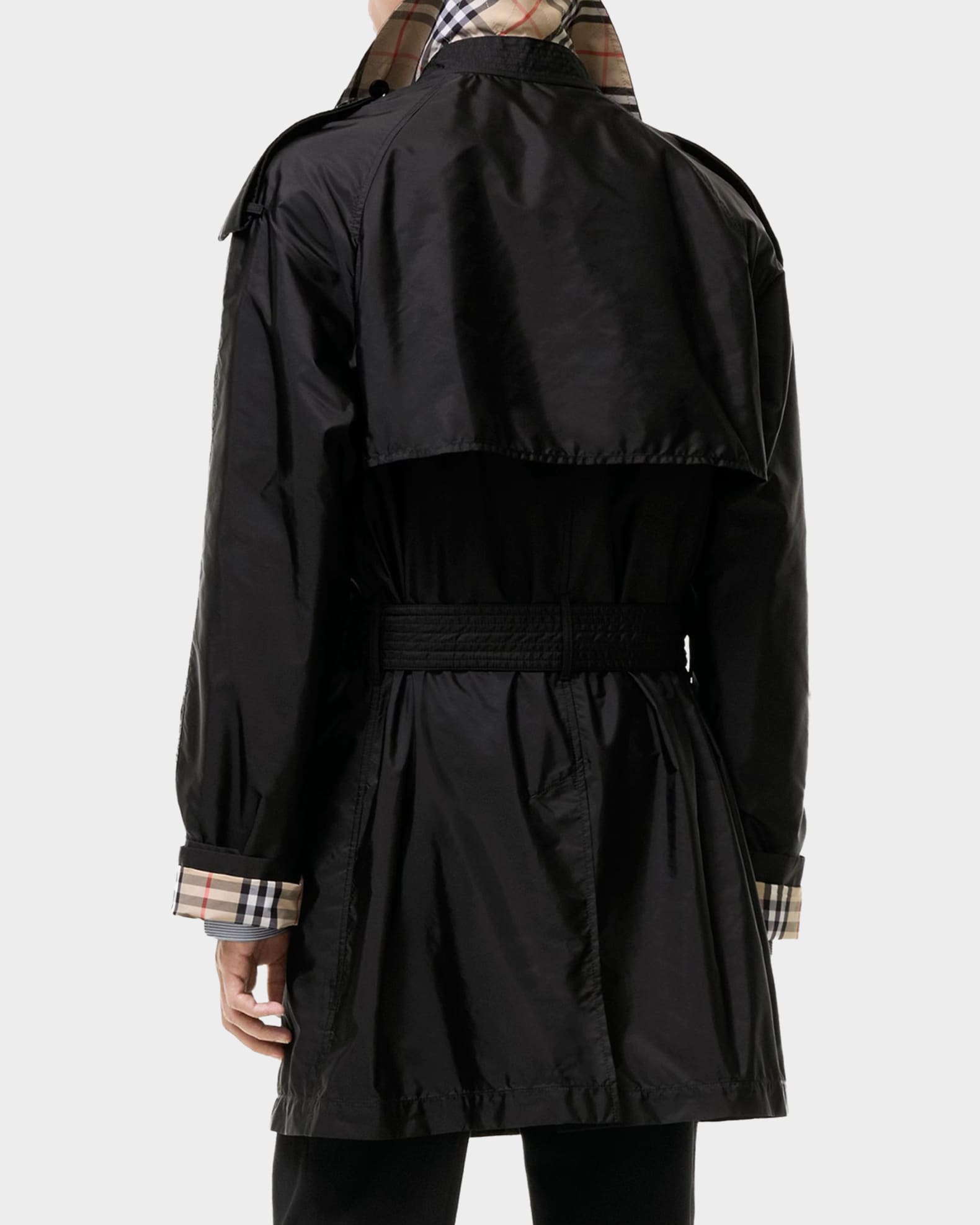 Burberry Men's Leadenham Nylon Trench Jacket | Neiman Marcus