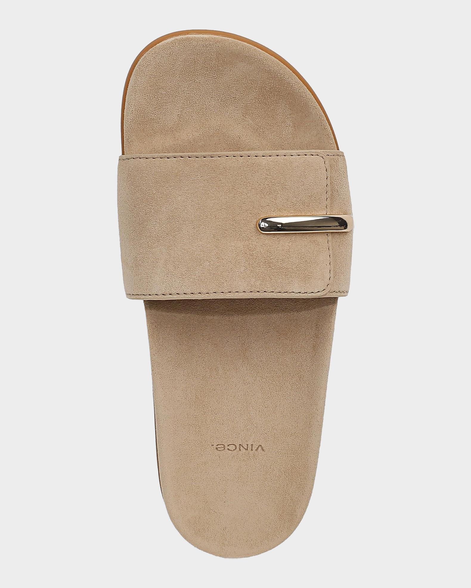 Vince Sadie Suede Slide Sandals | Neiman Marcus