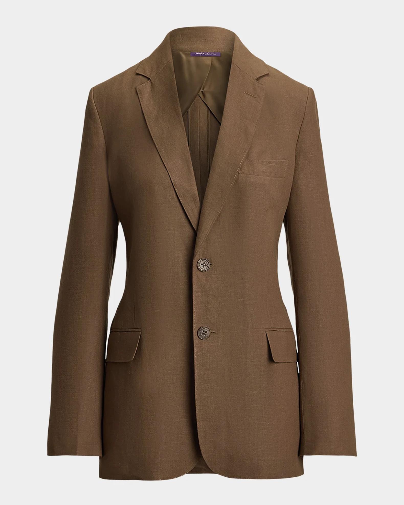 Ralph Lauren Marcy Linen Classic Jacket | Neiman Marcus