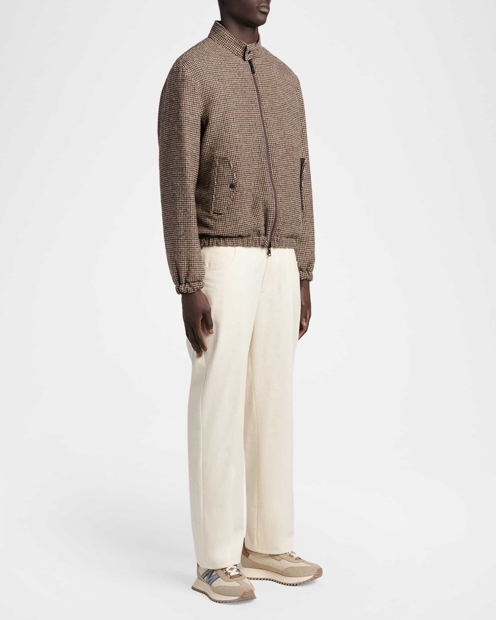 Moncler Men's Pacey2 Suede and Nubuck Low-Top Sneakers | Neiman Marcus