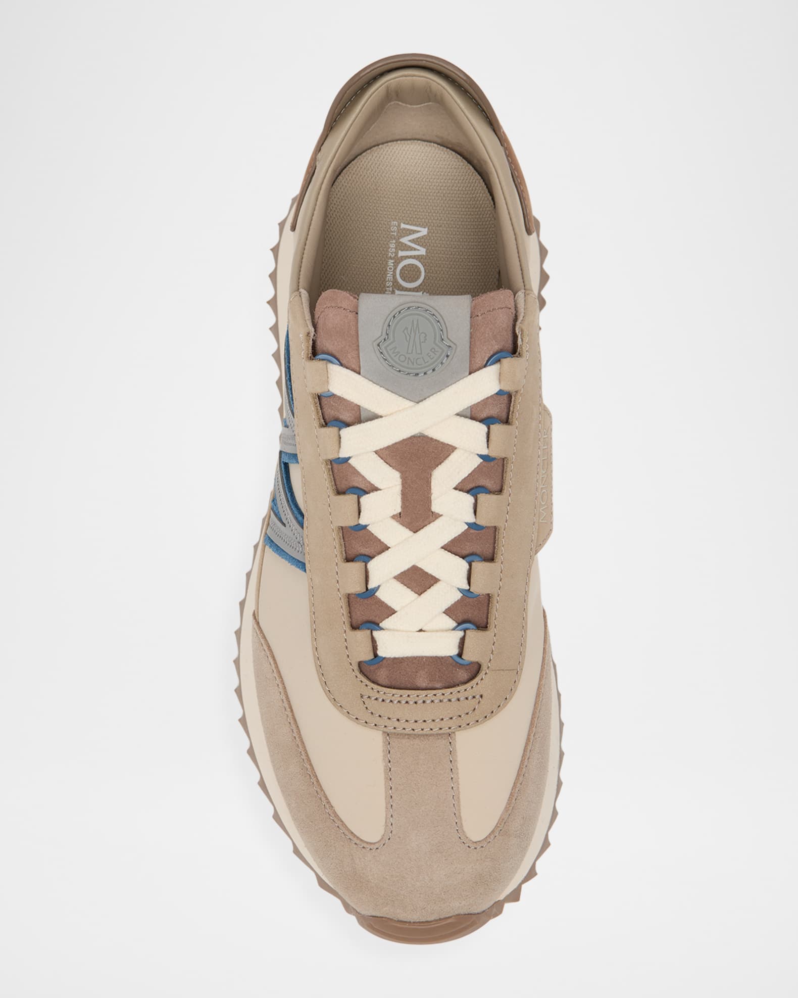 Moncler Men's Pacey2 Suede and Nubuck Low-Top Sneakers | Neiman Marcus
