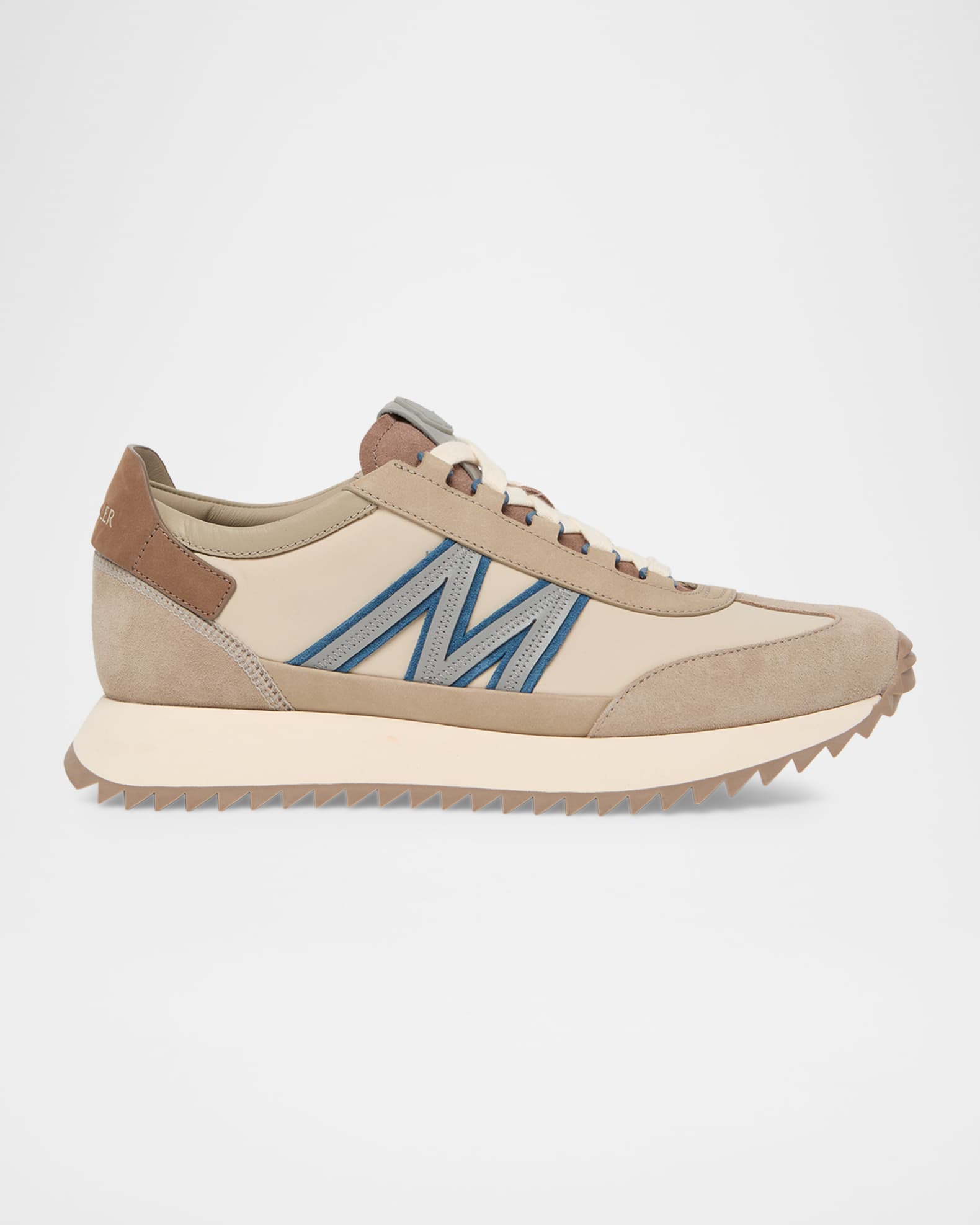 Moncler Men's Pacey2 Suede and Nubuck Low-Top Sneakers | Neiman Marcus