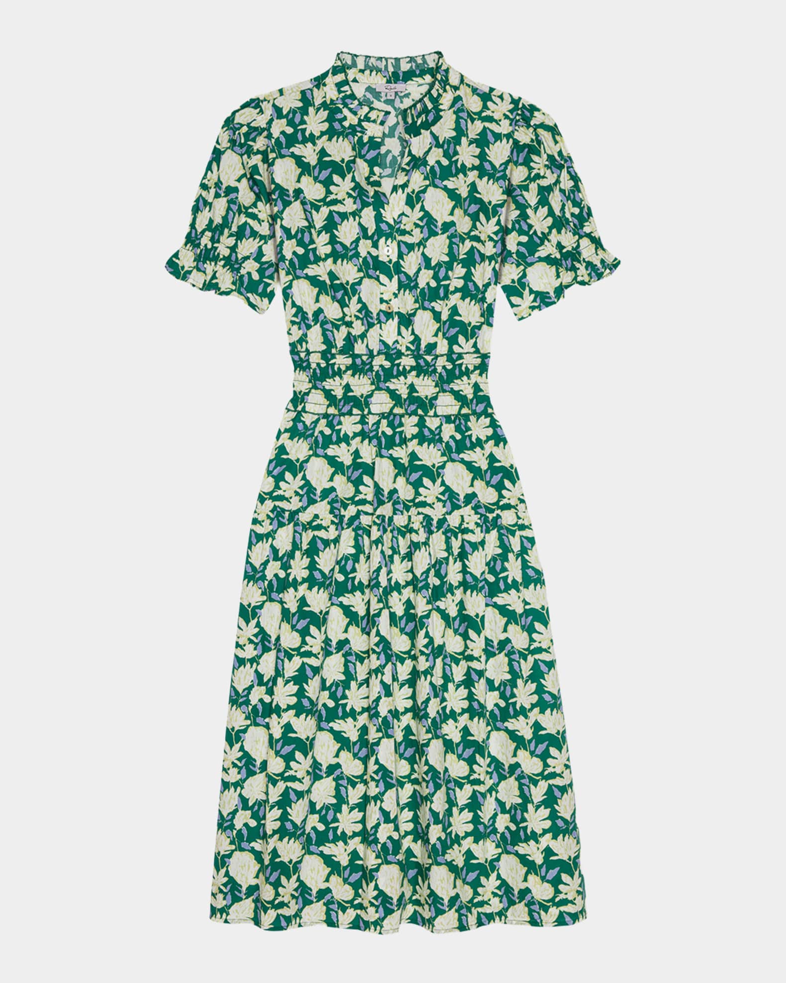 rails cotton dress Rails Women's Roxanne Embroidered Cotton Midi-Dress - Ocean Palms Embroidery