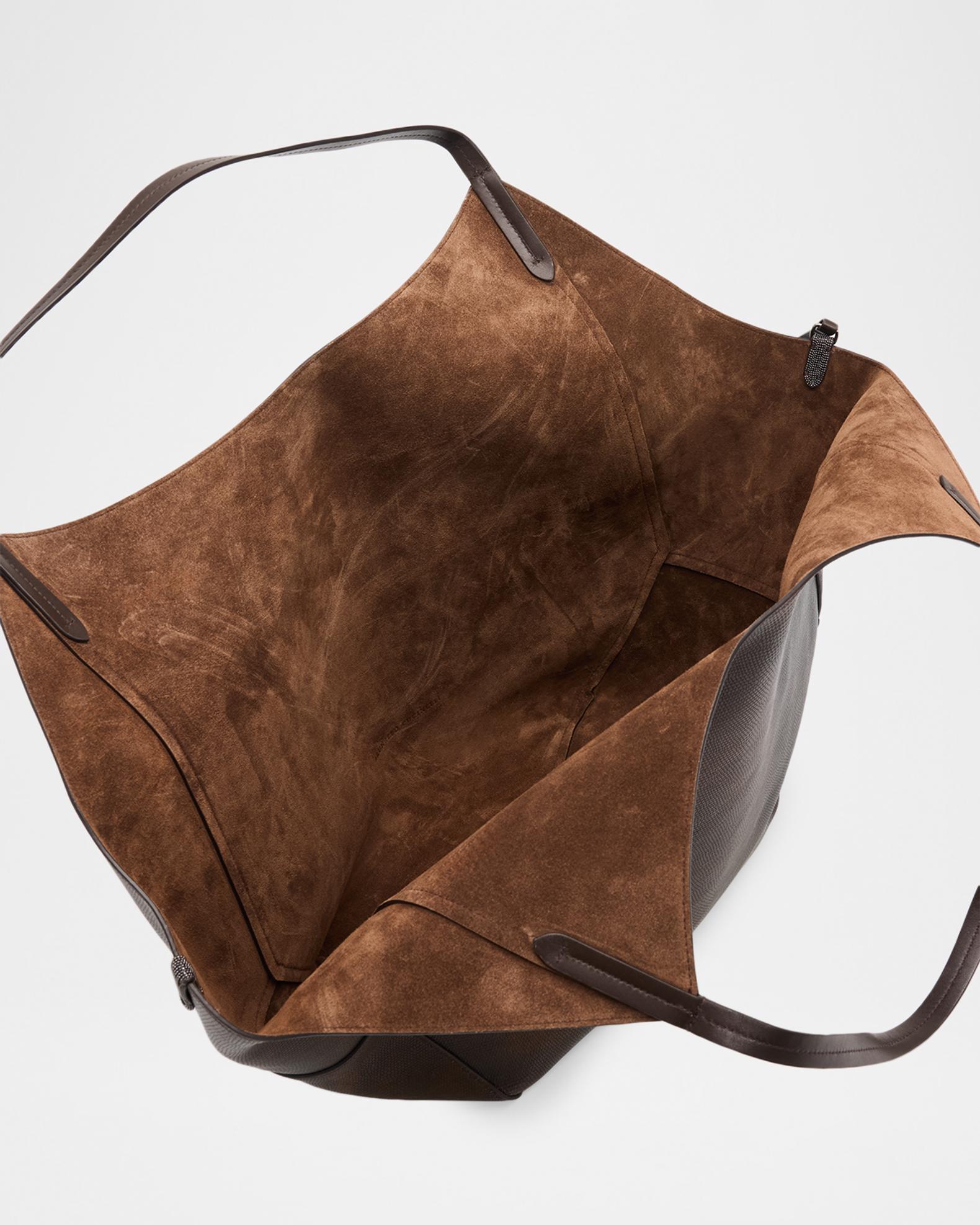 Brunello Cucinelli Lizard-Print Leather Tote Bag | Neiman Marcus