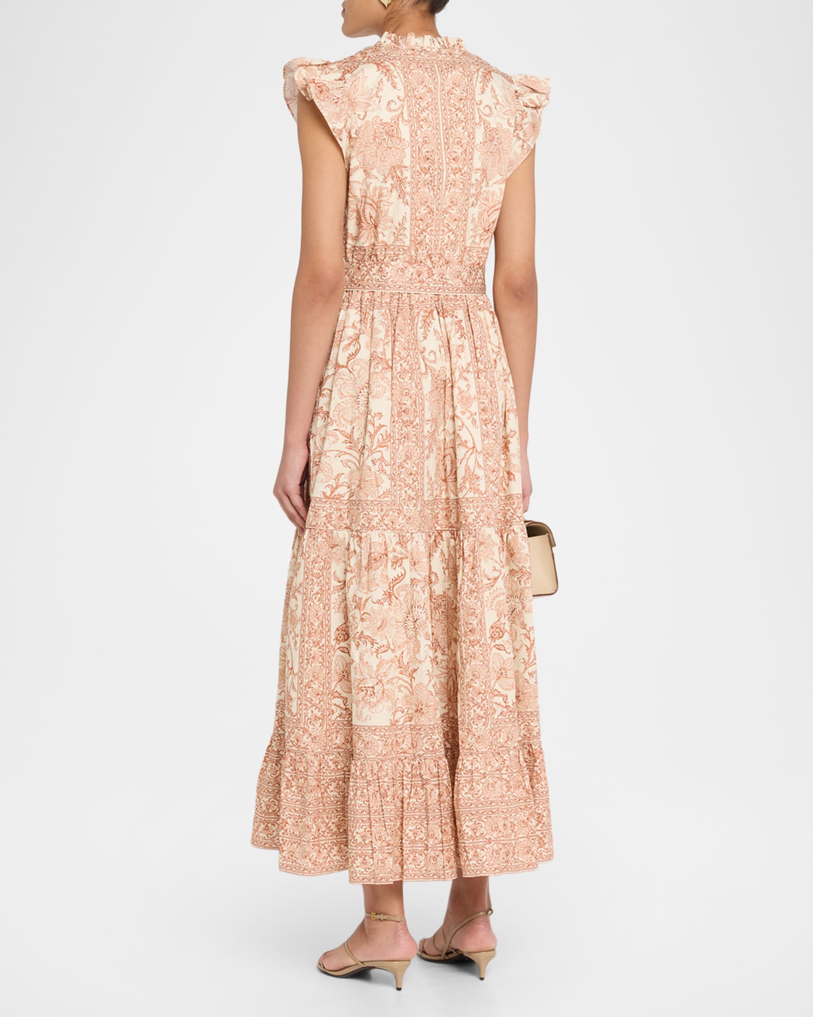 gold maxi dress with sleeves Rose Gold Long Sleeve Lace Up Sequined Maxi Dress