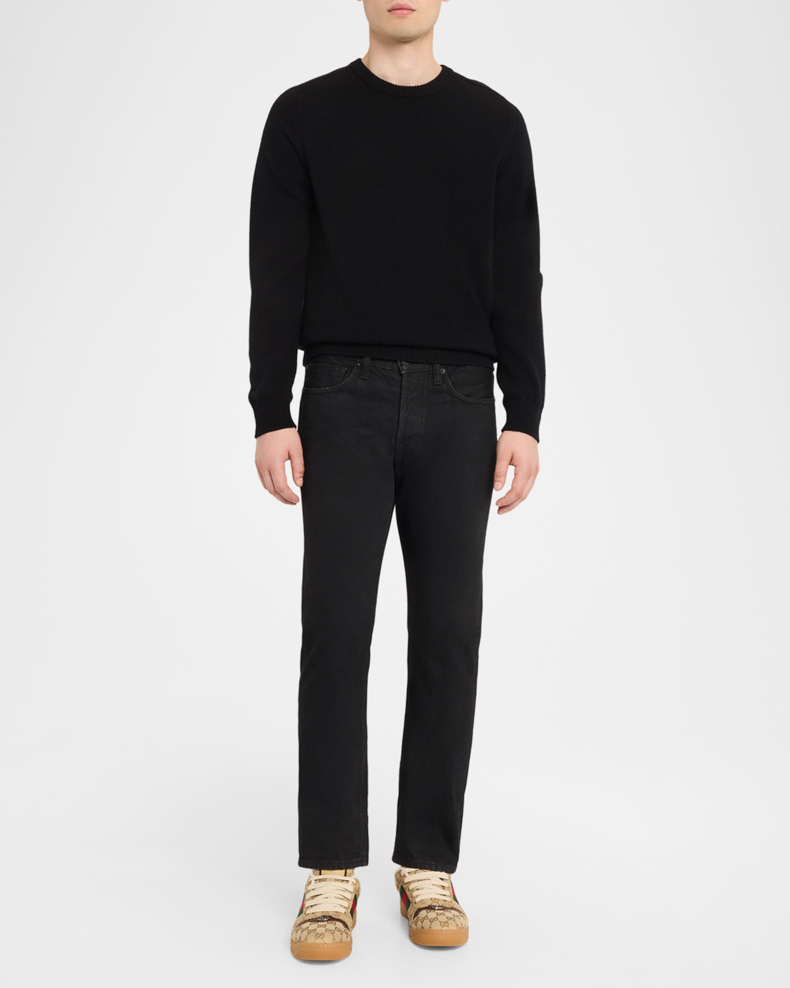 Gucci Men's Screener Low-Top Sneakers | Neiman Marcus