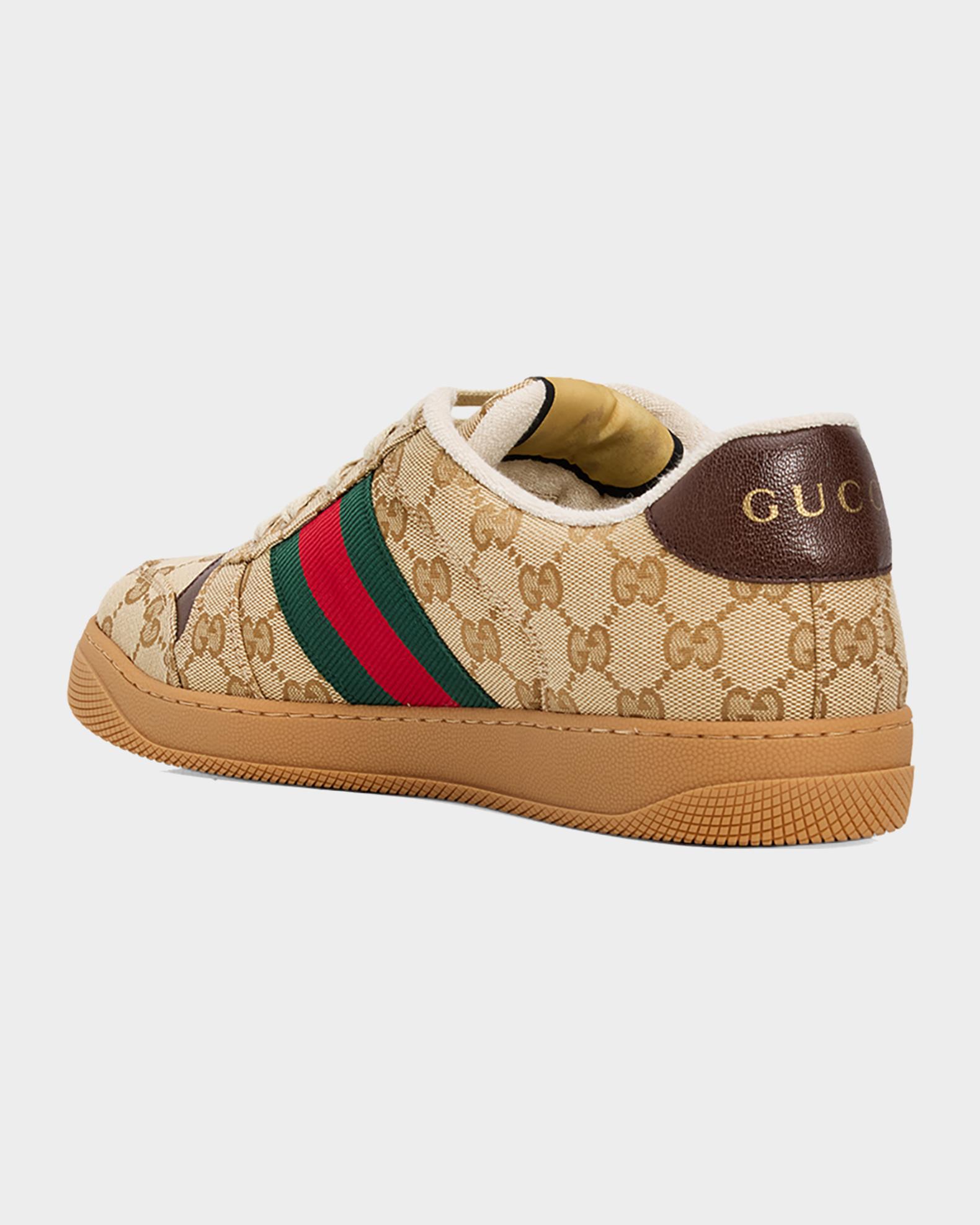 Gucci Men's Screener Low-Top Sneakers | Neiman Marcus