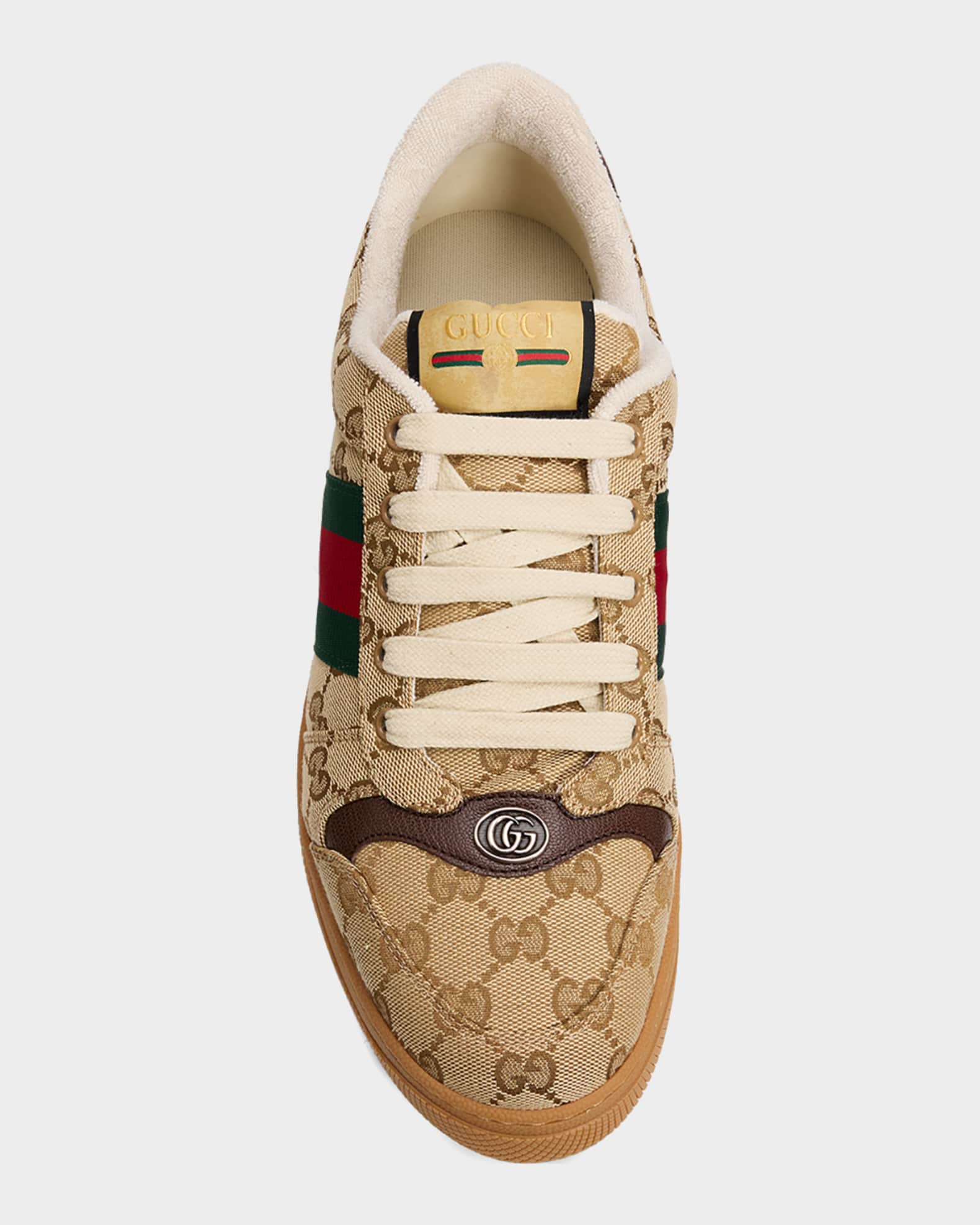 Gucci Men's Screener Low-Top Sneakers | Neiman Marcus