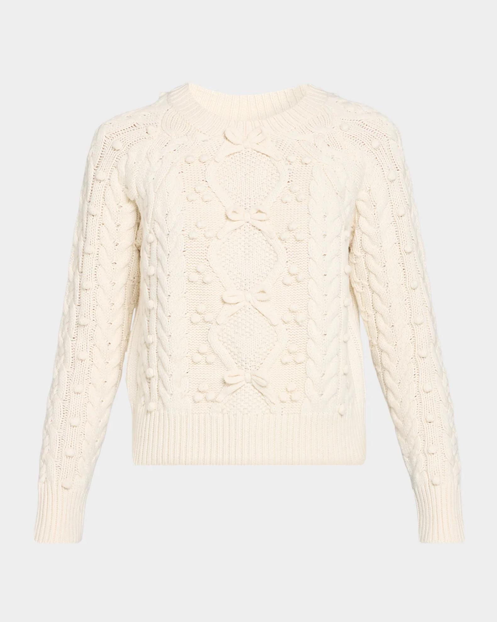 LoveShackFancy Mavelle Wool-Blend Sweater | Neiman Marcus