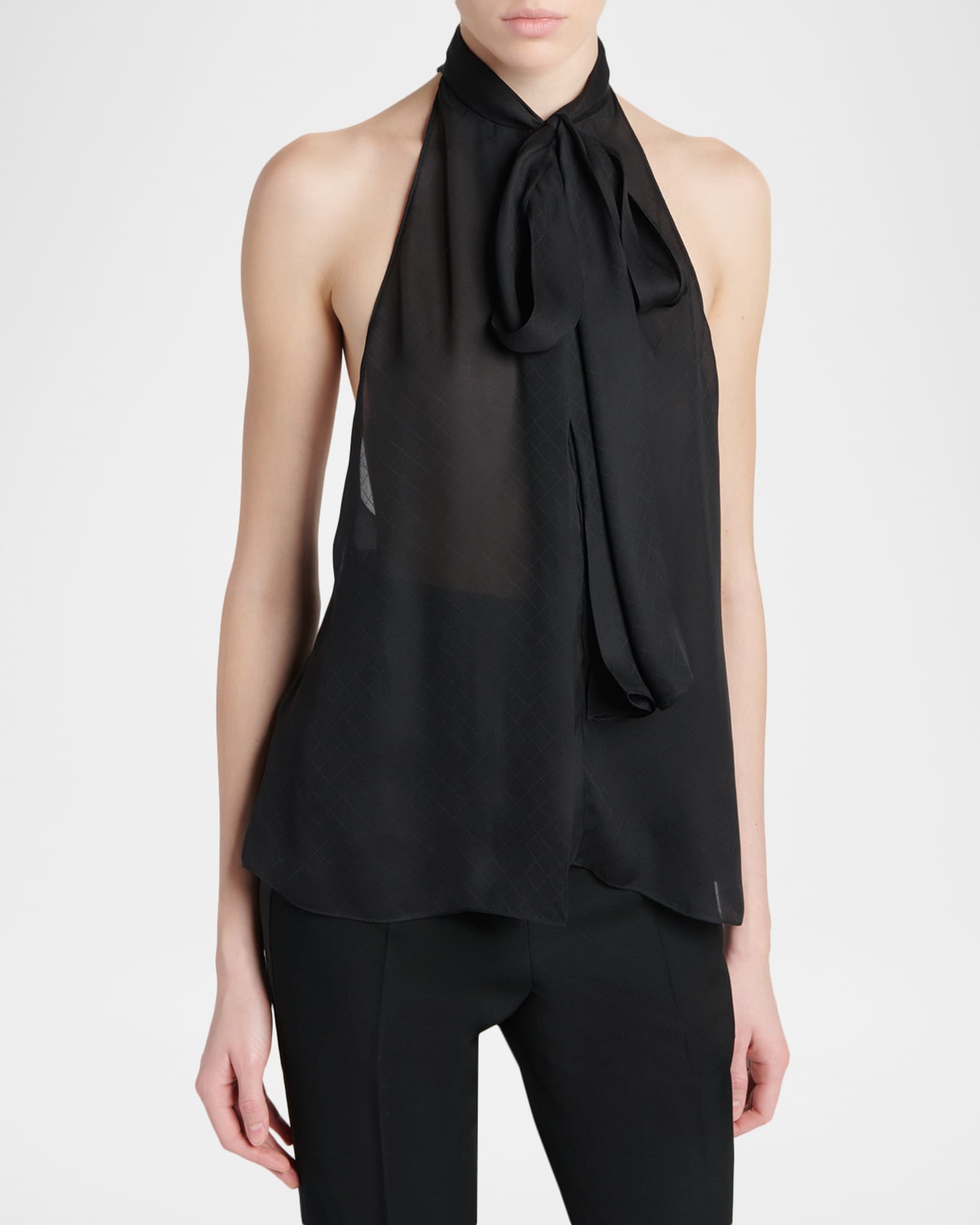 TOM FORD Sheer Silk Halter Top | Neiman Marcus
