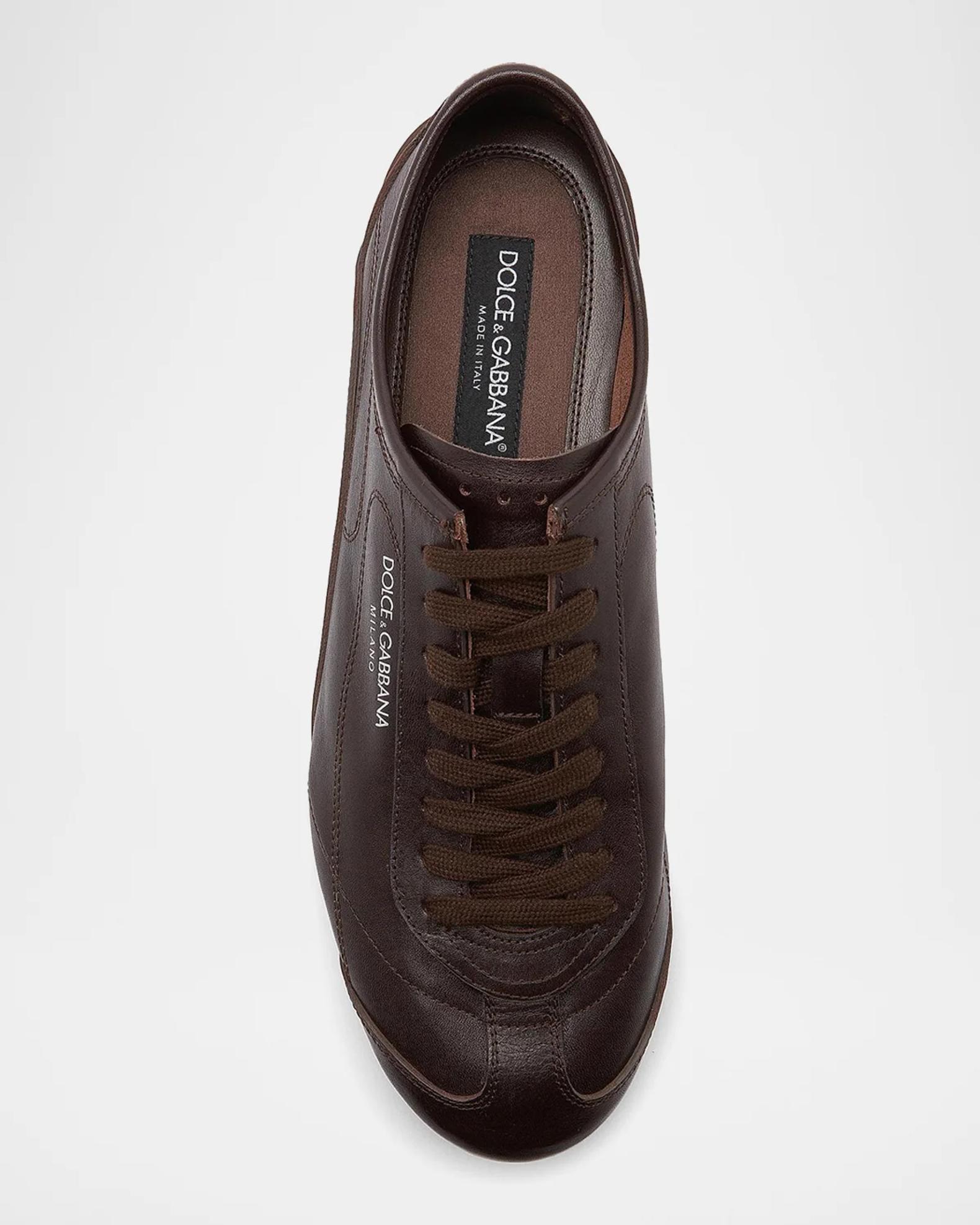 Dolce&Gabbana Men's Lipari Leather T-Toe Low-Top Sneakers | Neiman
