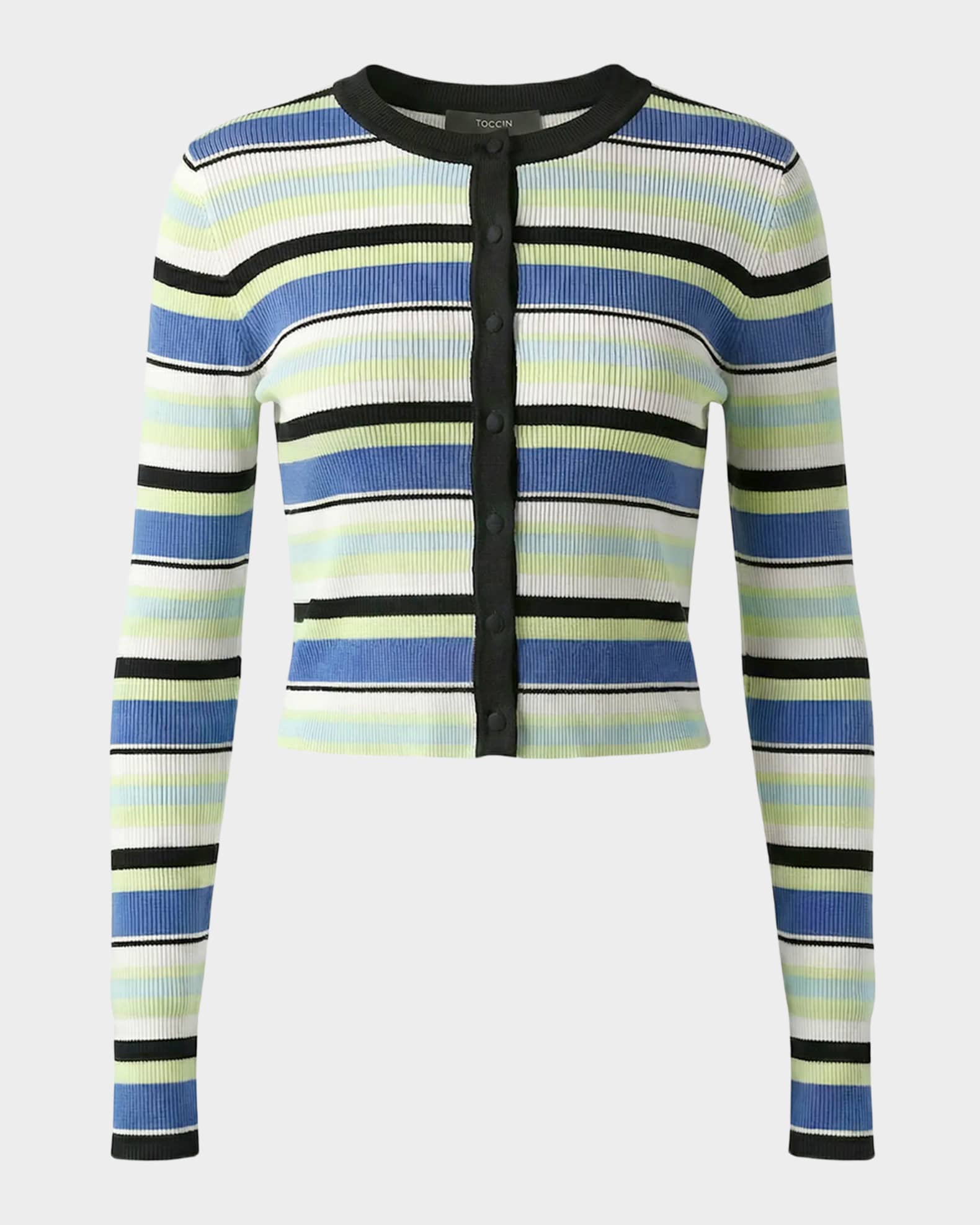 Toccin Zoe Cropped Fitted Cardigan | Neiman Marcus