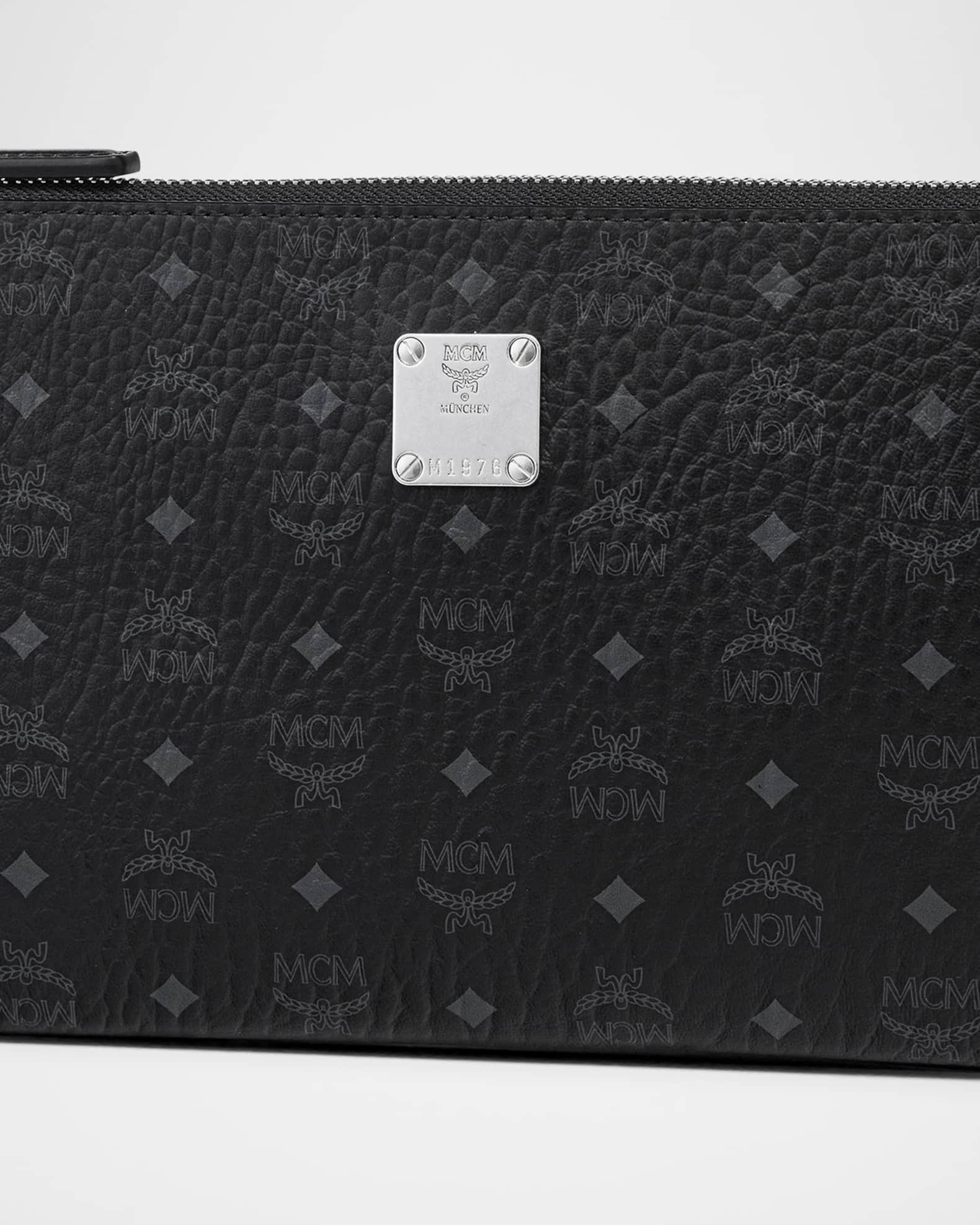 MCM Mini Aren Visetos Flat Crossbody Pouch | Neiman Marcus