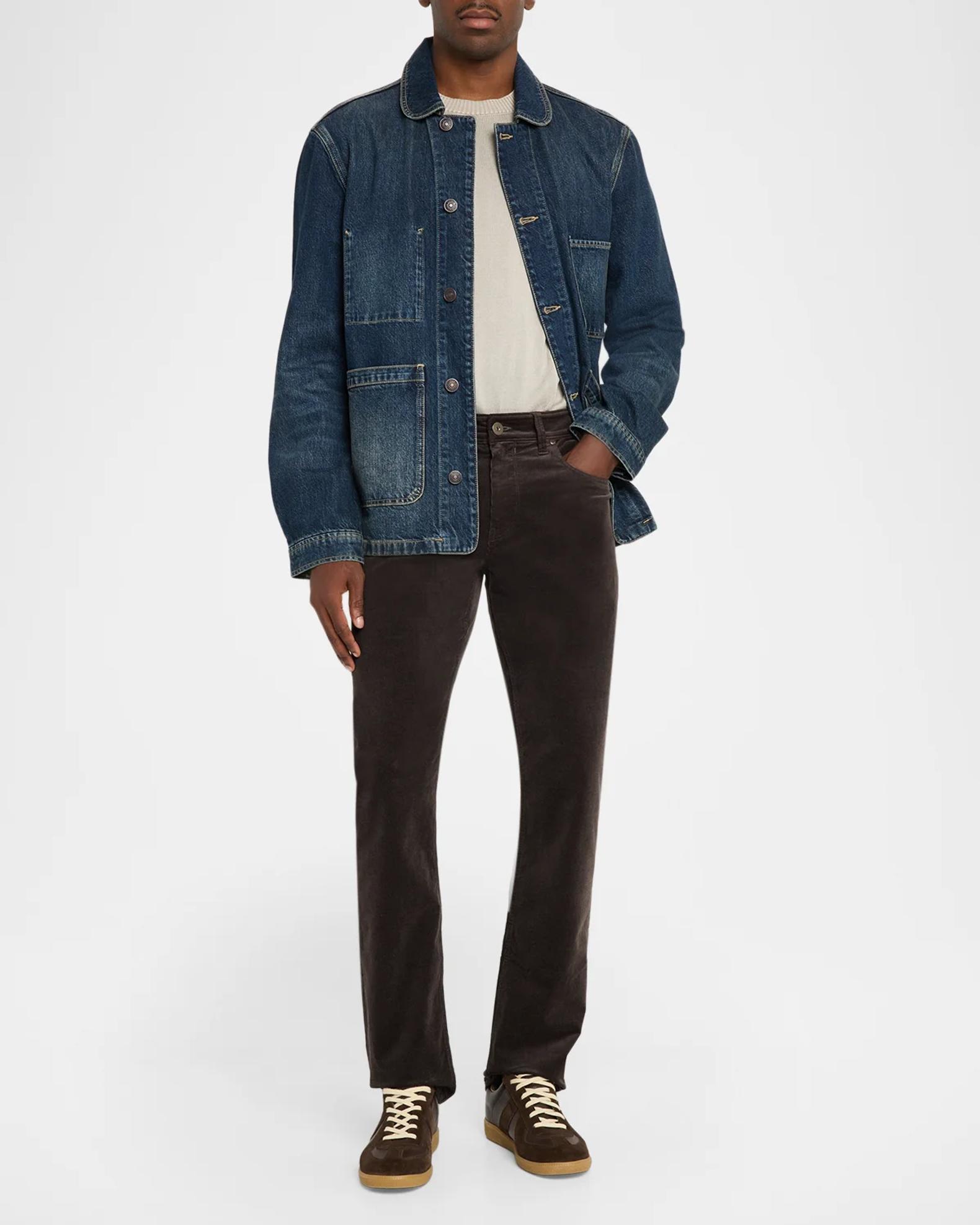 PAIGE Men's Trevino Denim Chore Jacket | Neiman Marcus