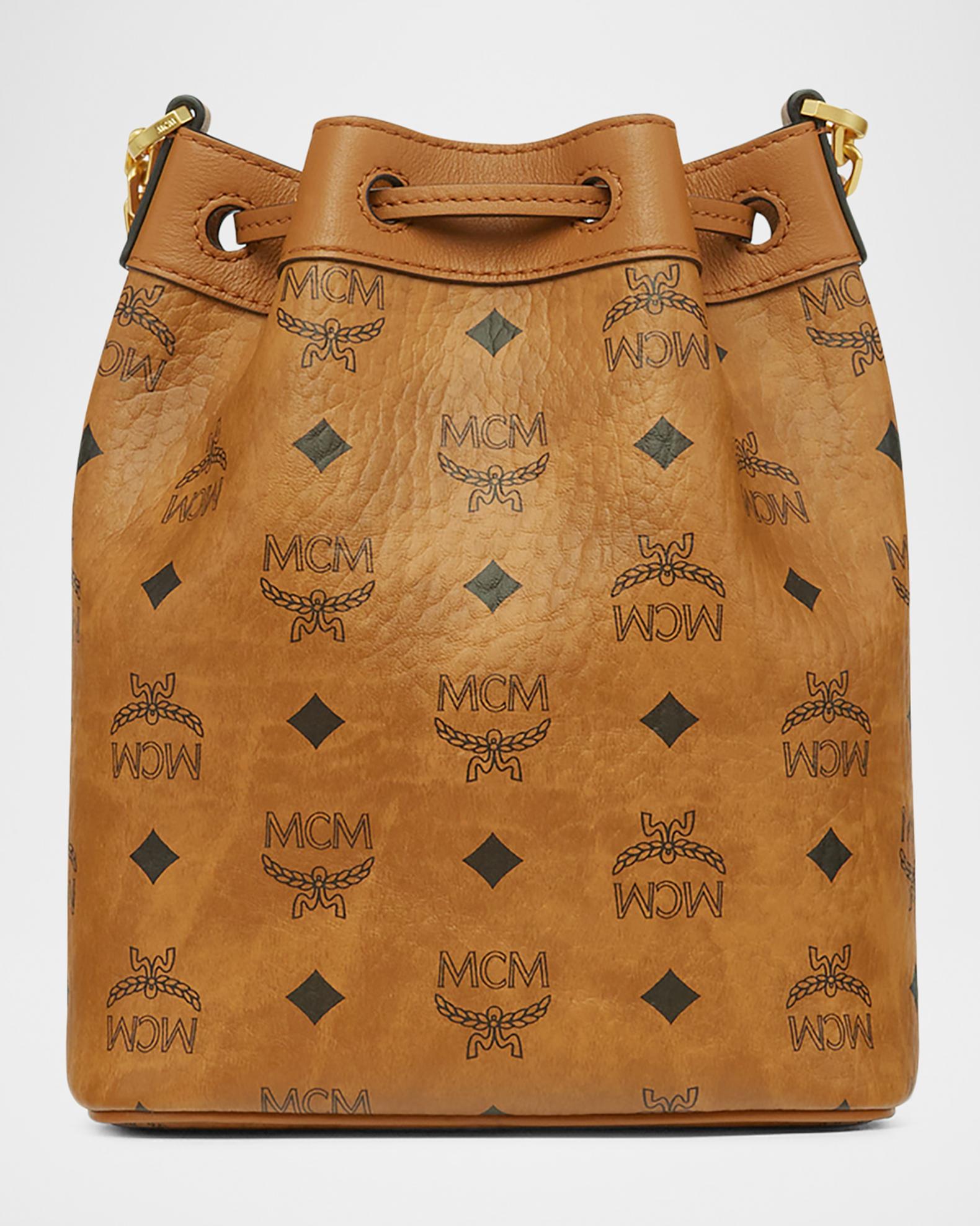 MCM Dessau Visetos Drawstring Bag | Neiman Marcus