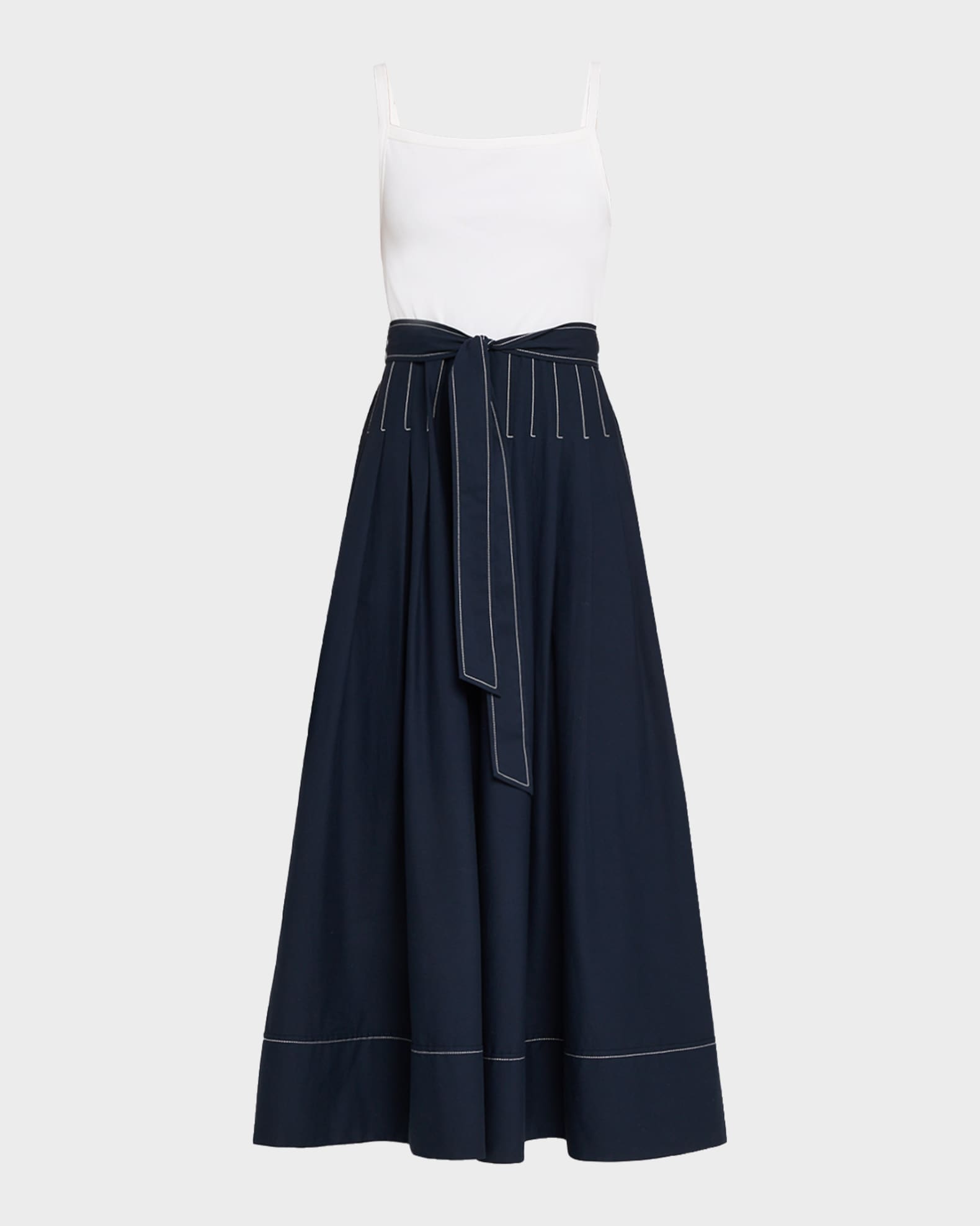 layered denim dress Women's Layers Denim Maxi Dress with Tiered Silhouette  Wash Lab   washlabshop