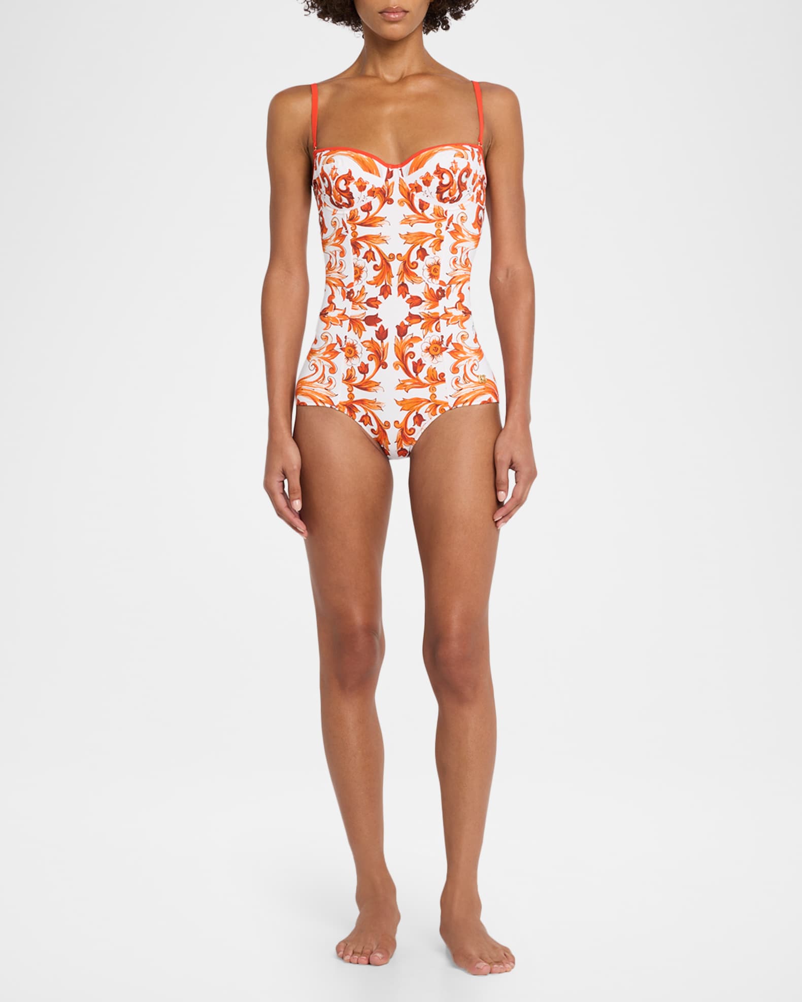 Dolce&gabbanaマヨルカ ワンピース Dolce&Gabbana Majolica One-Piece Swimsuit | Neiman Marcus