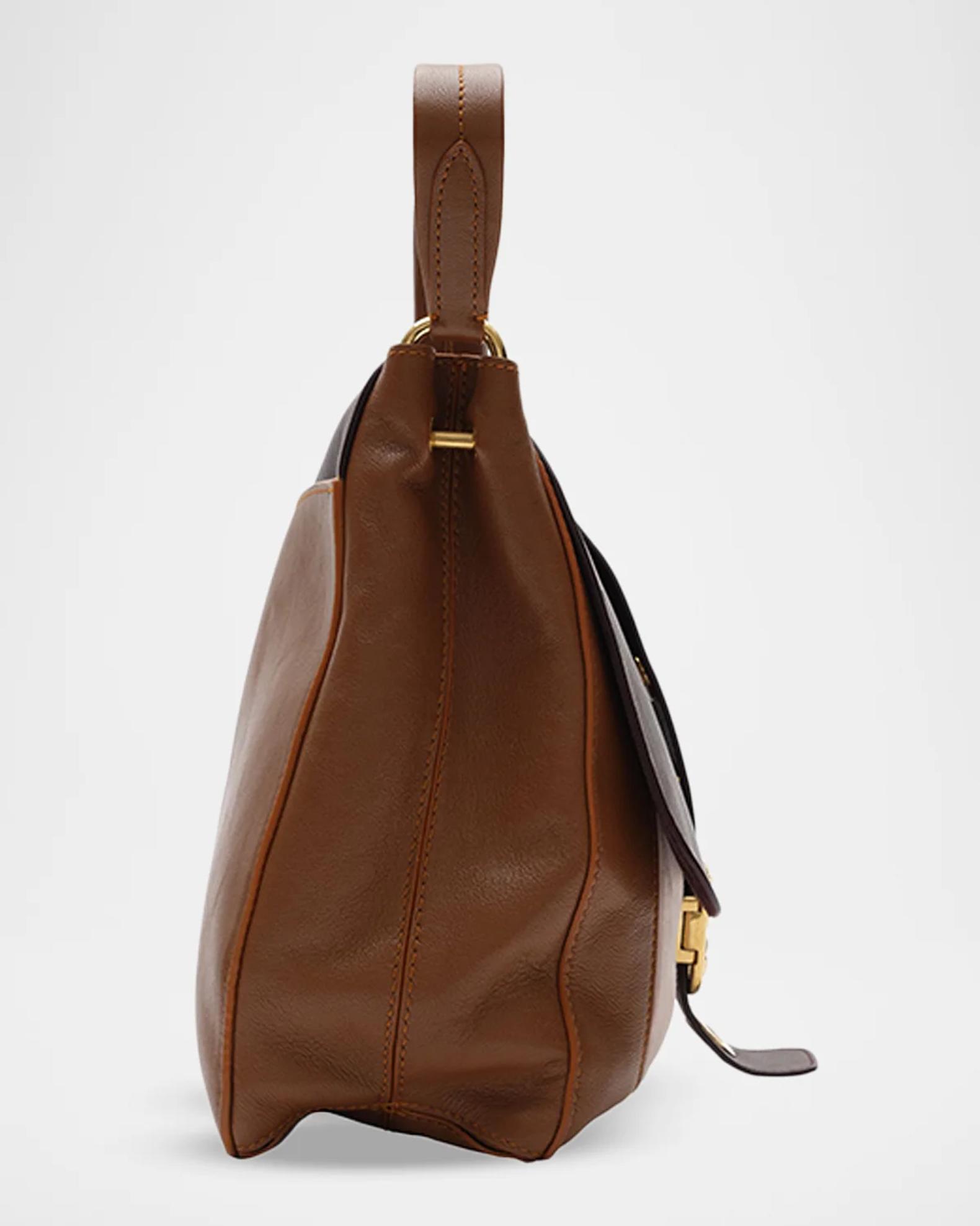 Burberry Medium Rider Leather Satchel | Neiman Marcus