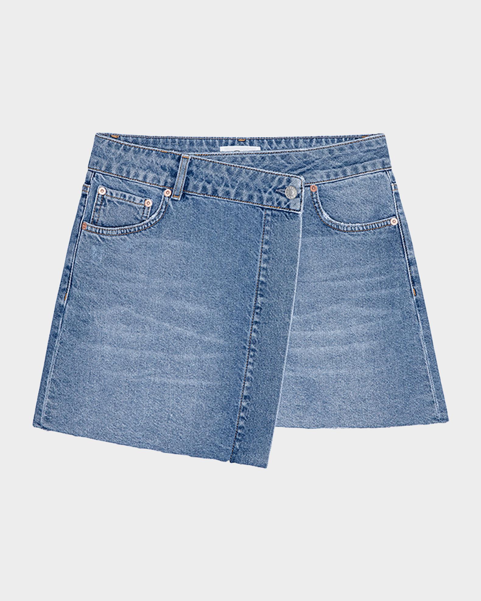 Rails Huntington Denim Wrap Skirt | Neiman Marcus