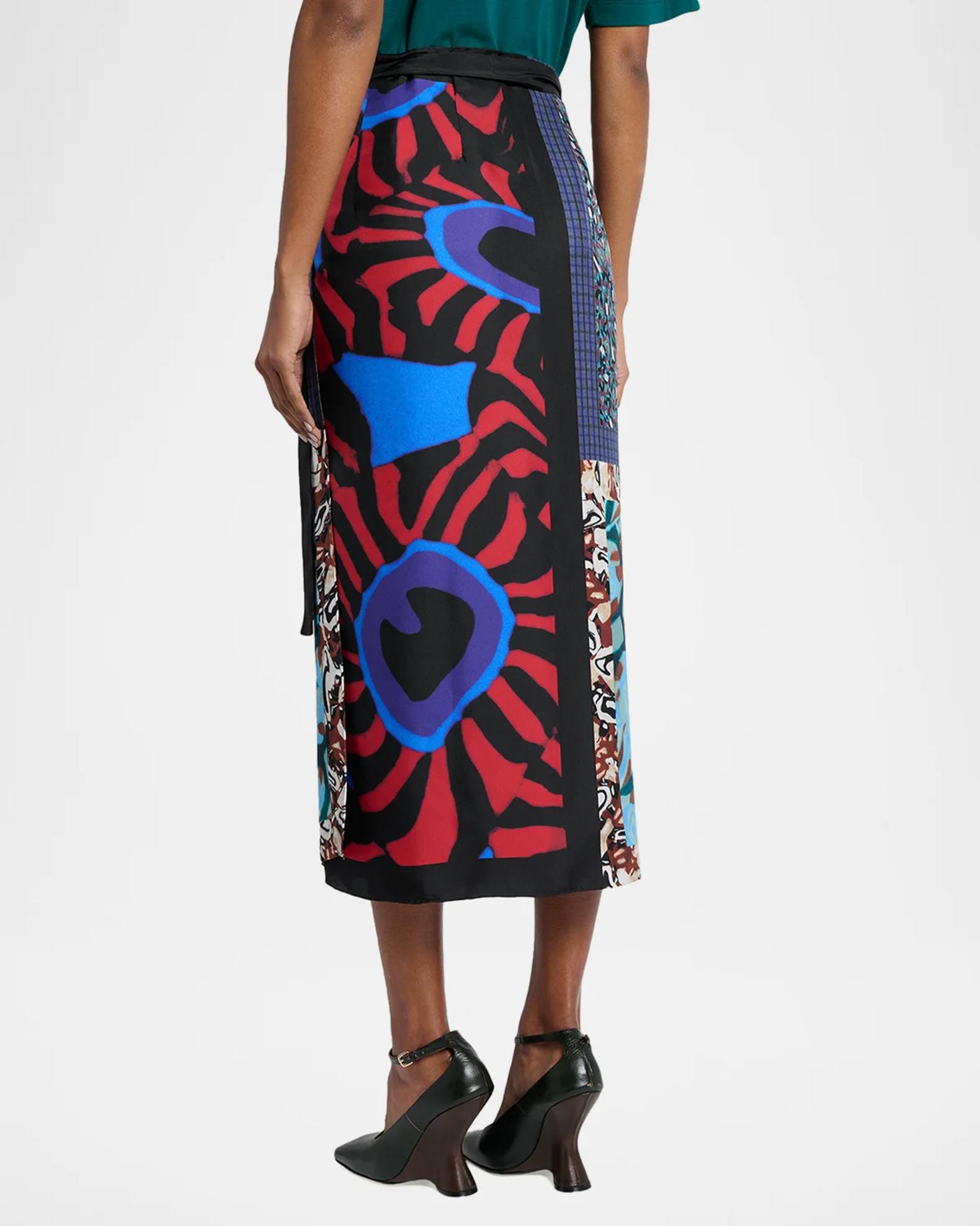 Dries Van Noten Silk Long Wrap Scarf Skirt | Neiman Marcus