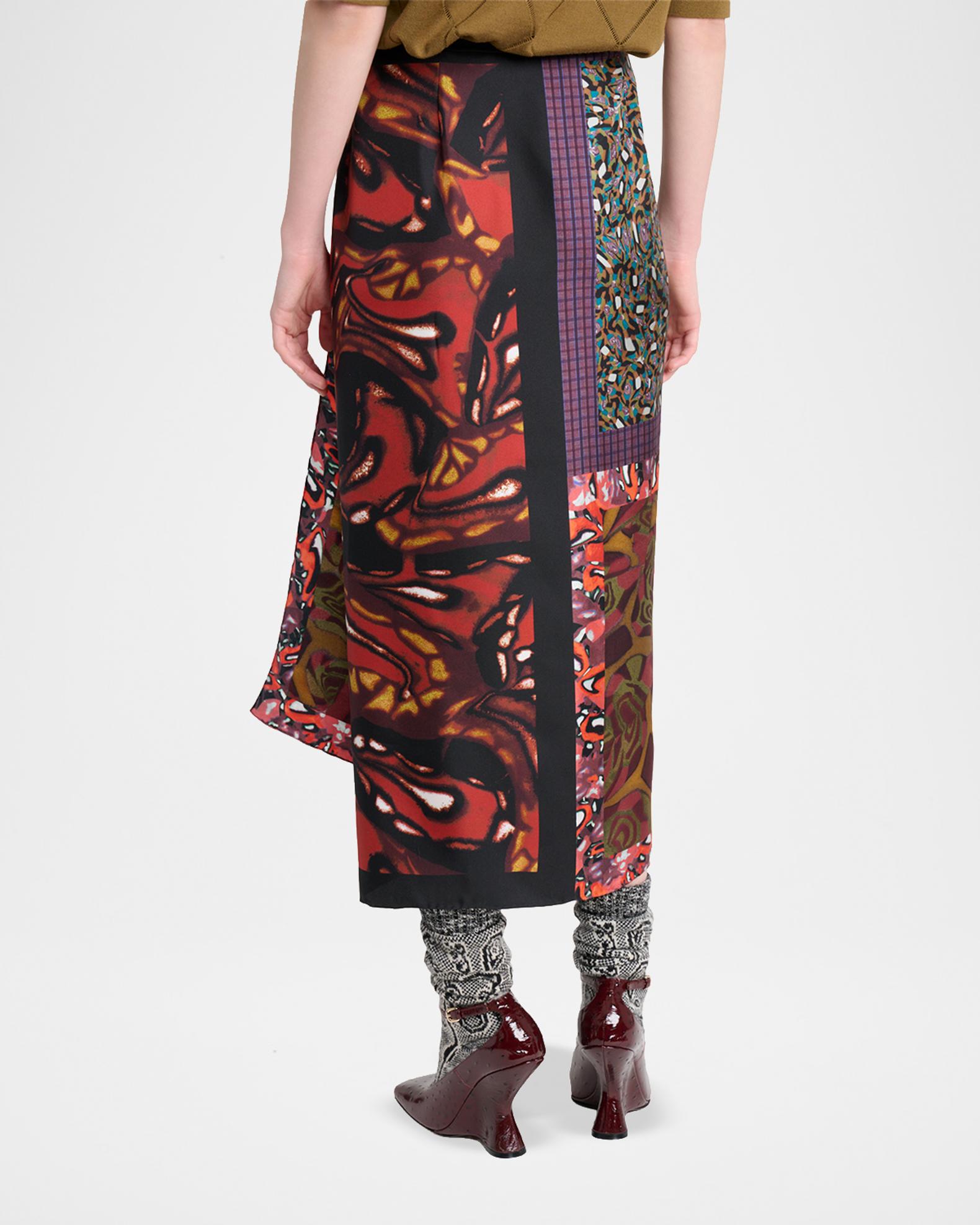Dries Van Noten Silk Long Wrap Scarf Skirt | Neiman Marcus