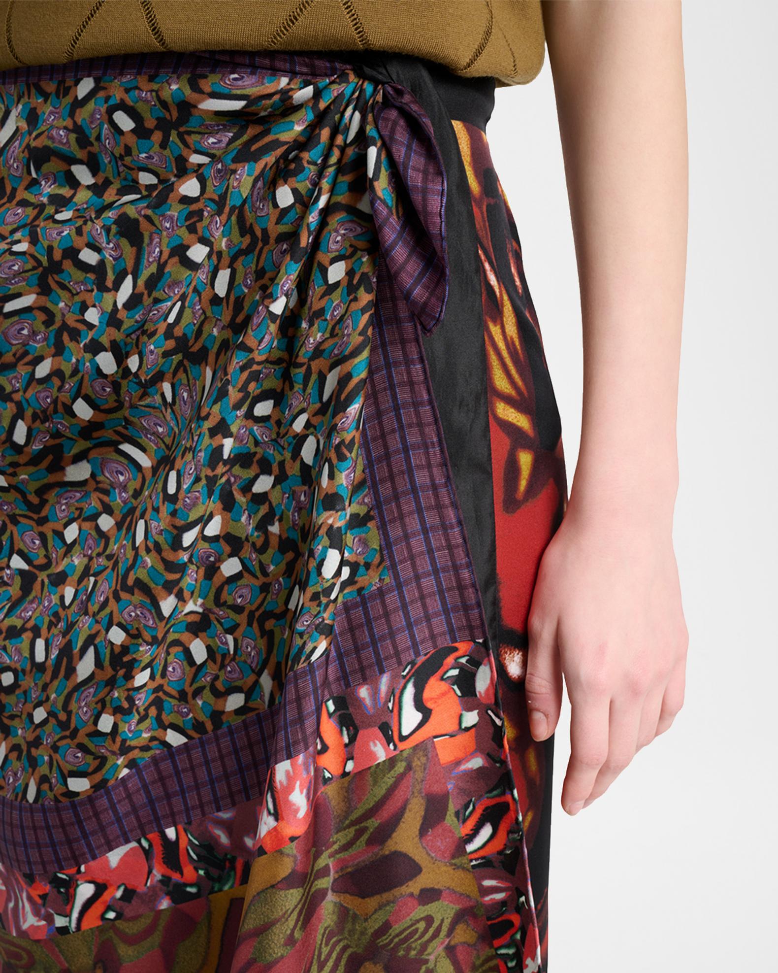 Dries Van Noten Silk Long Wrap Scarf Skirt | Neiman Marcus