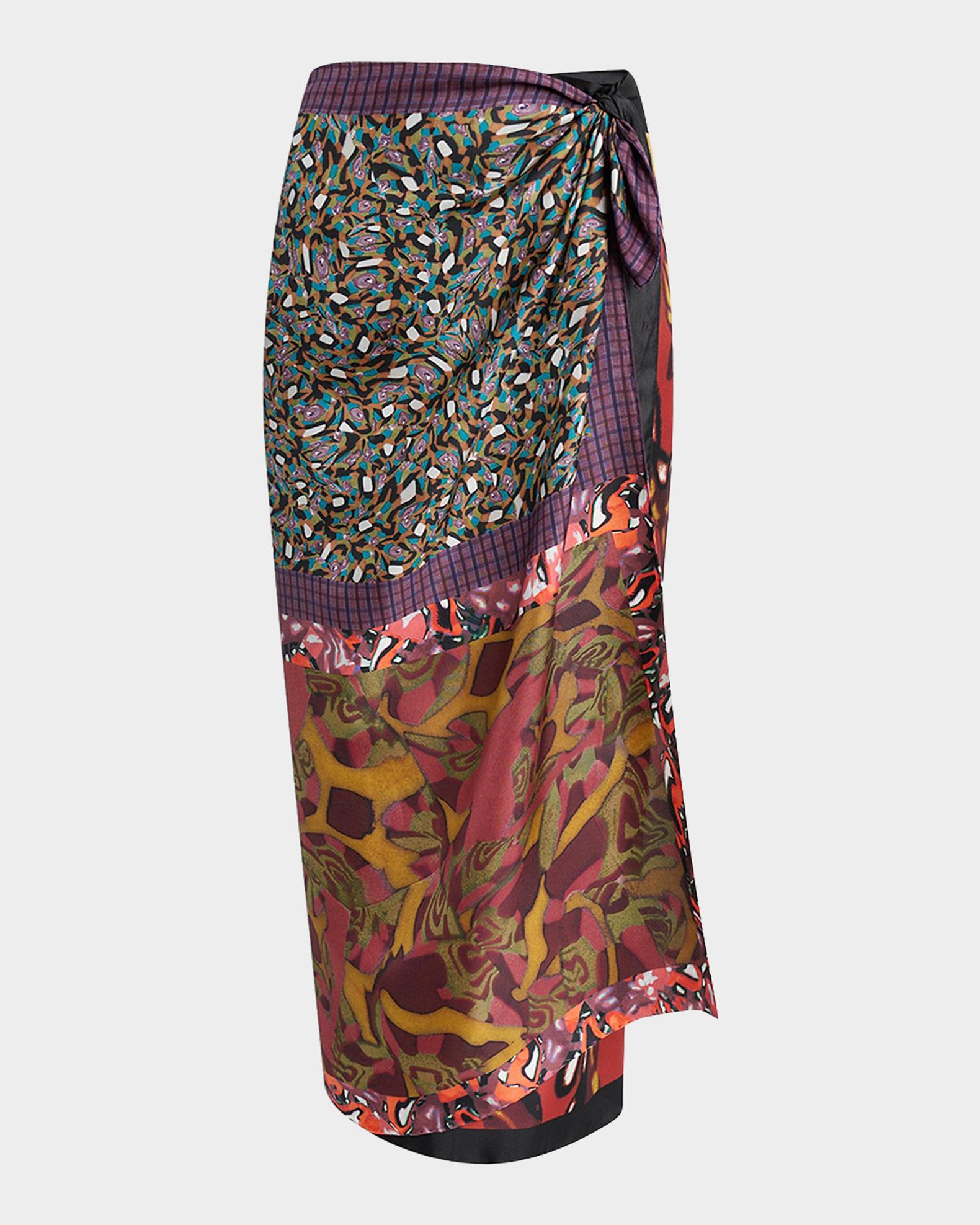 Dries Van Noten Silk Long Wrap Scarf Skirt | Neiman Marcus