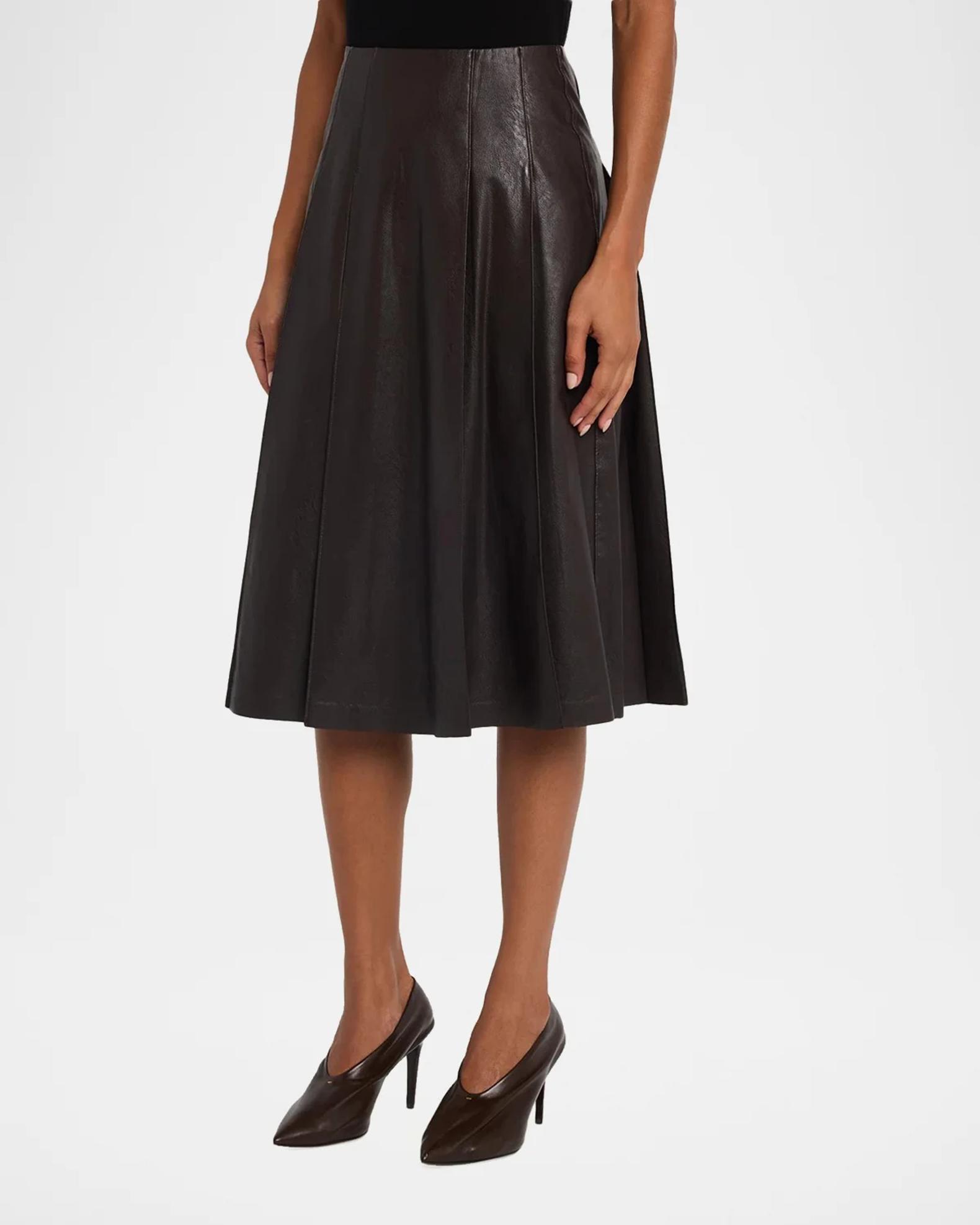 Commando Faux Leather Midi Skirt | Neiman Marcus