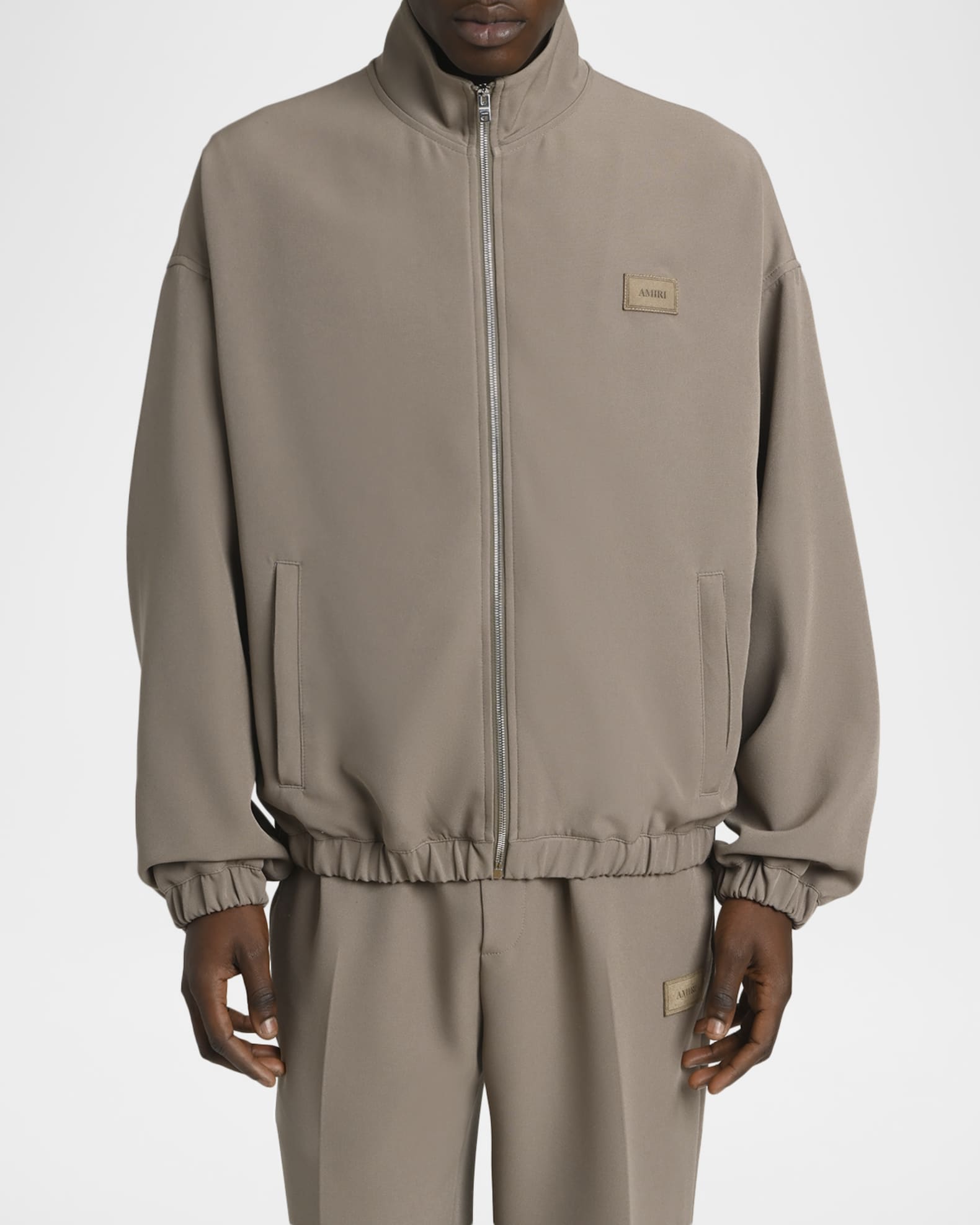 Amiri Men's Logo Patch Full-Zip Blouson | Neiman Marcus