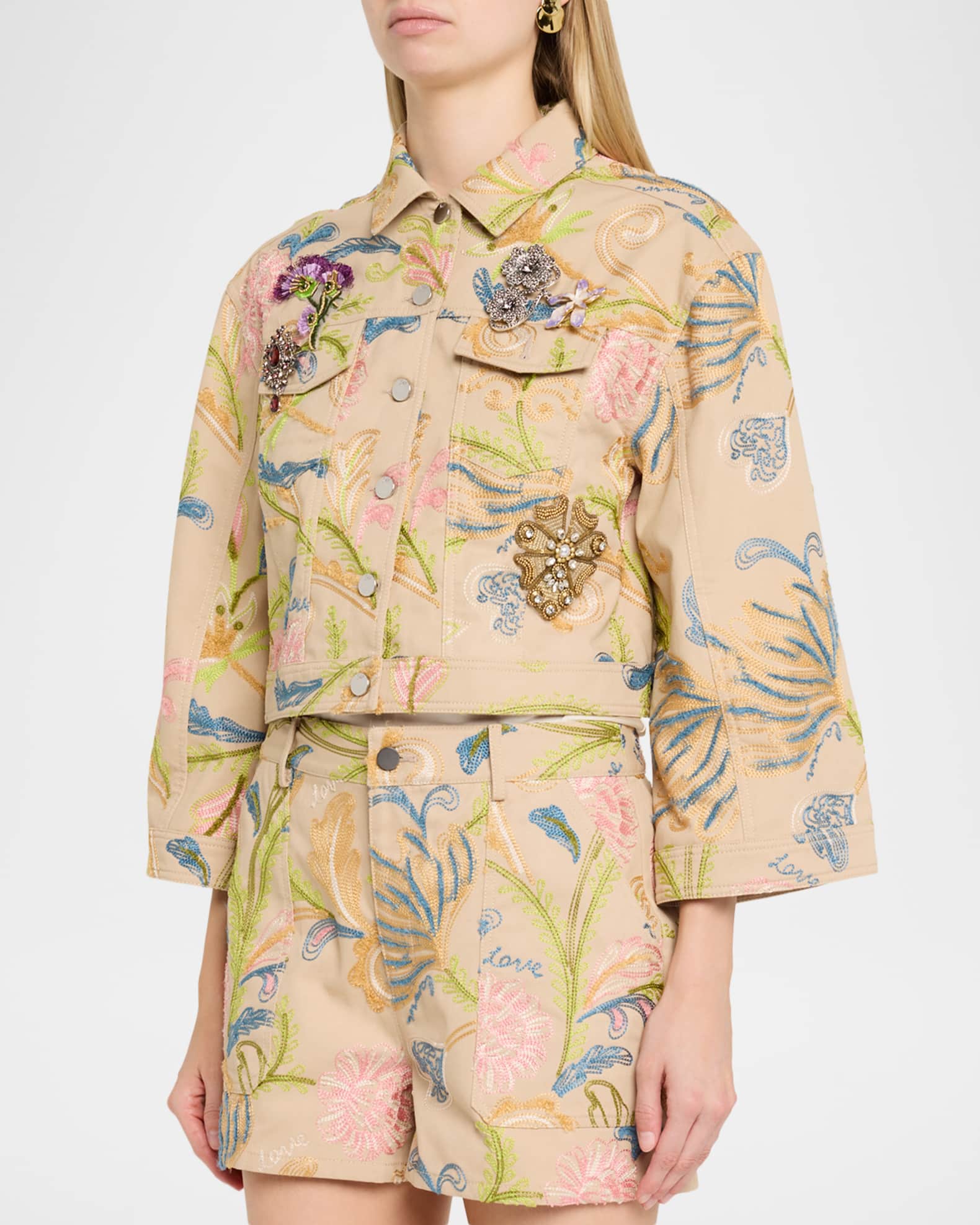 Cinq a Sept Addie Embroidered Jacket | Neiman Marcus